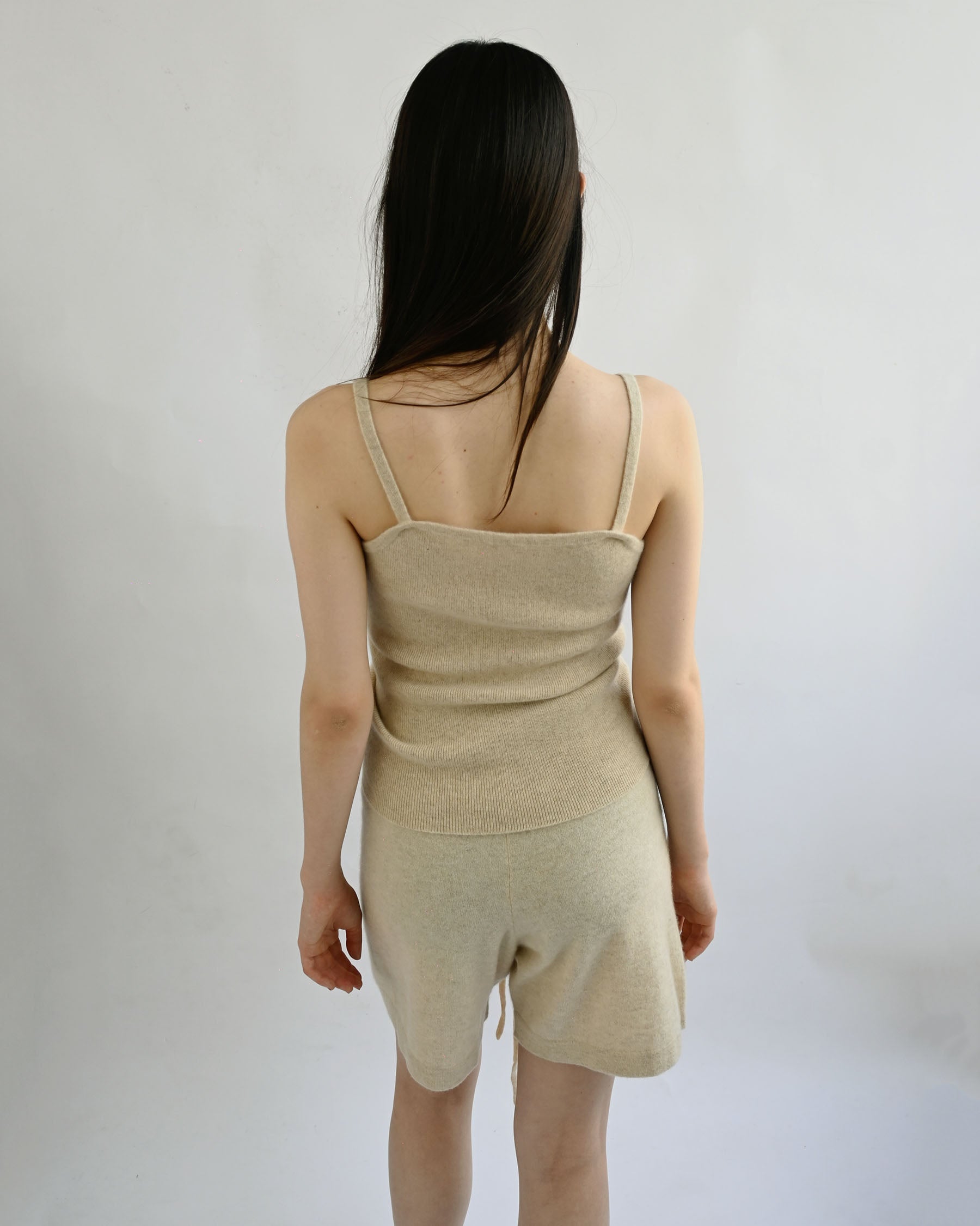 404 Cashmere Loose Shorts - Beige