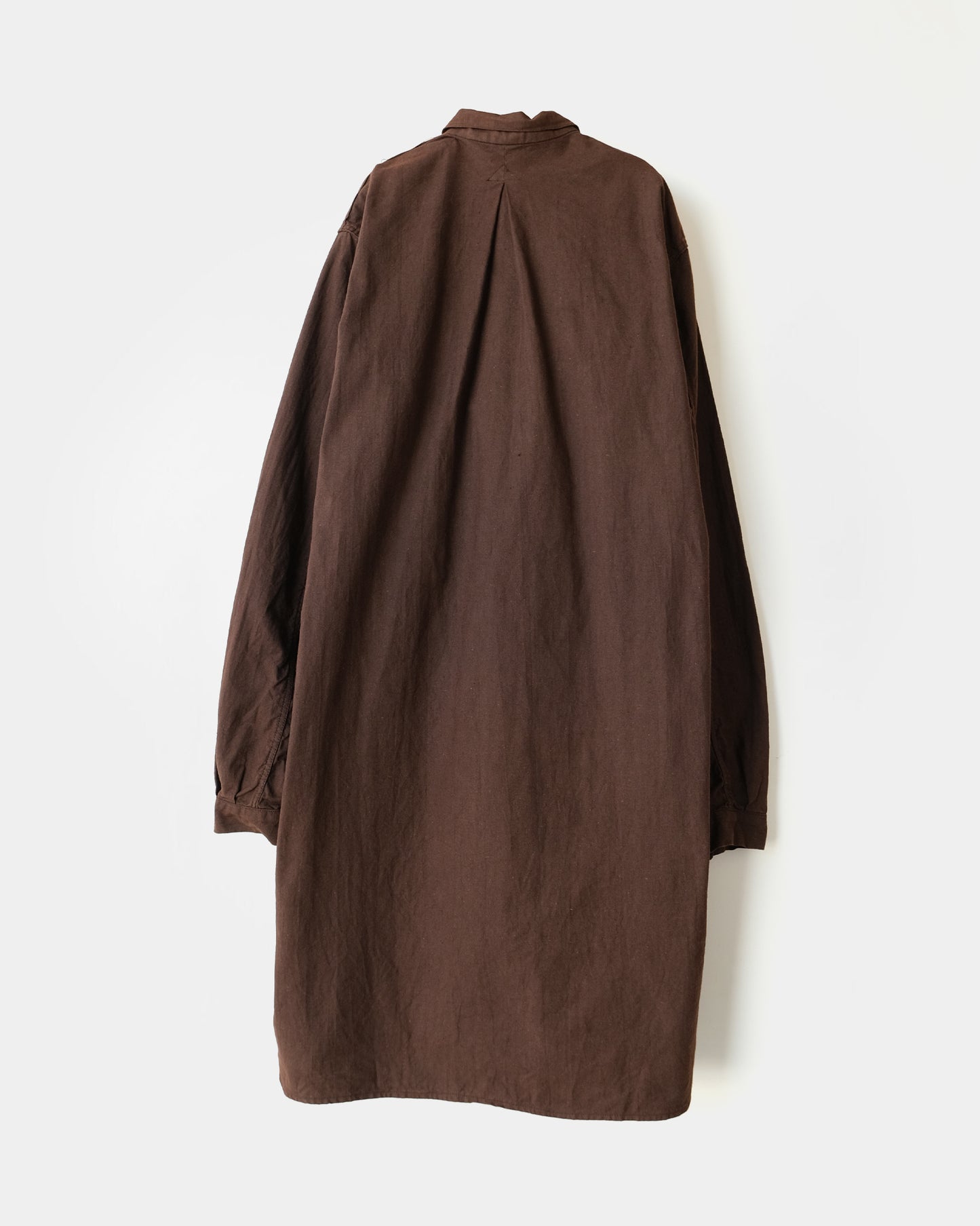 Over-dyed Swedish Pullover Shirt Brown
