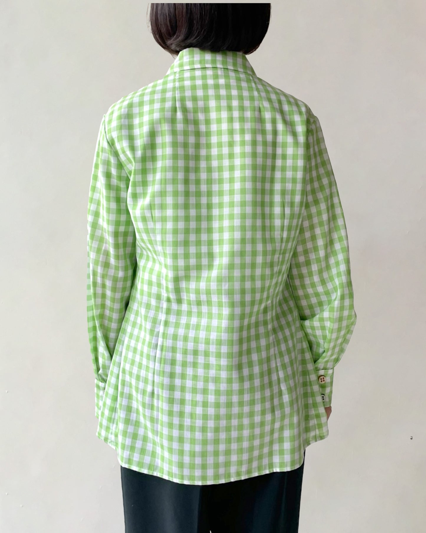 70s Patterned Cotton L/S Shirt