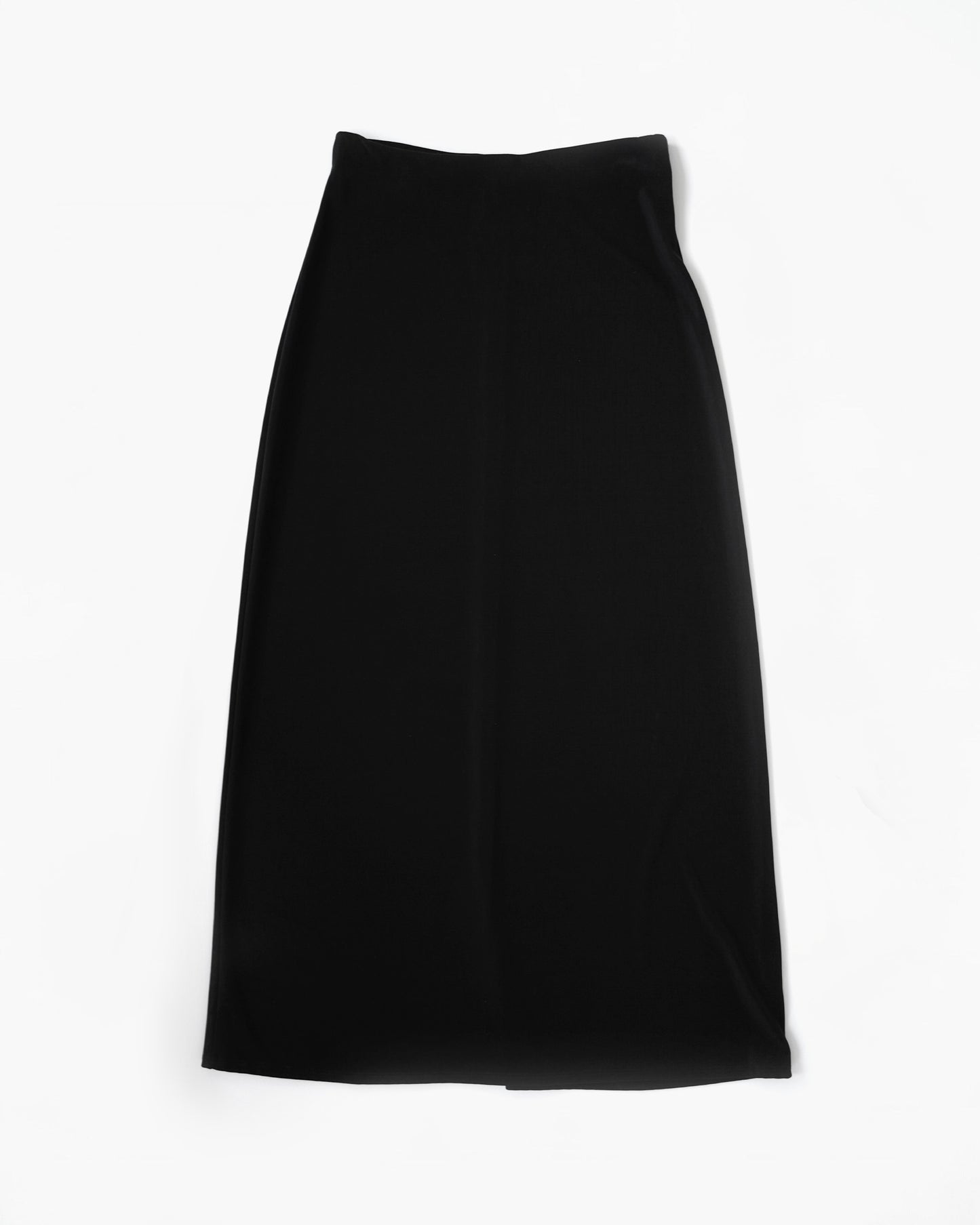 Stretch Jersey Button Skirt