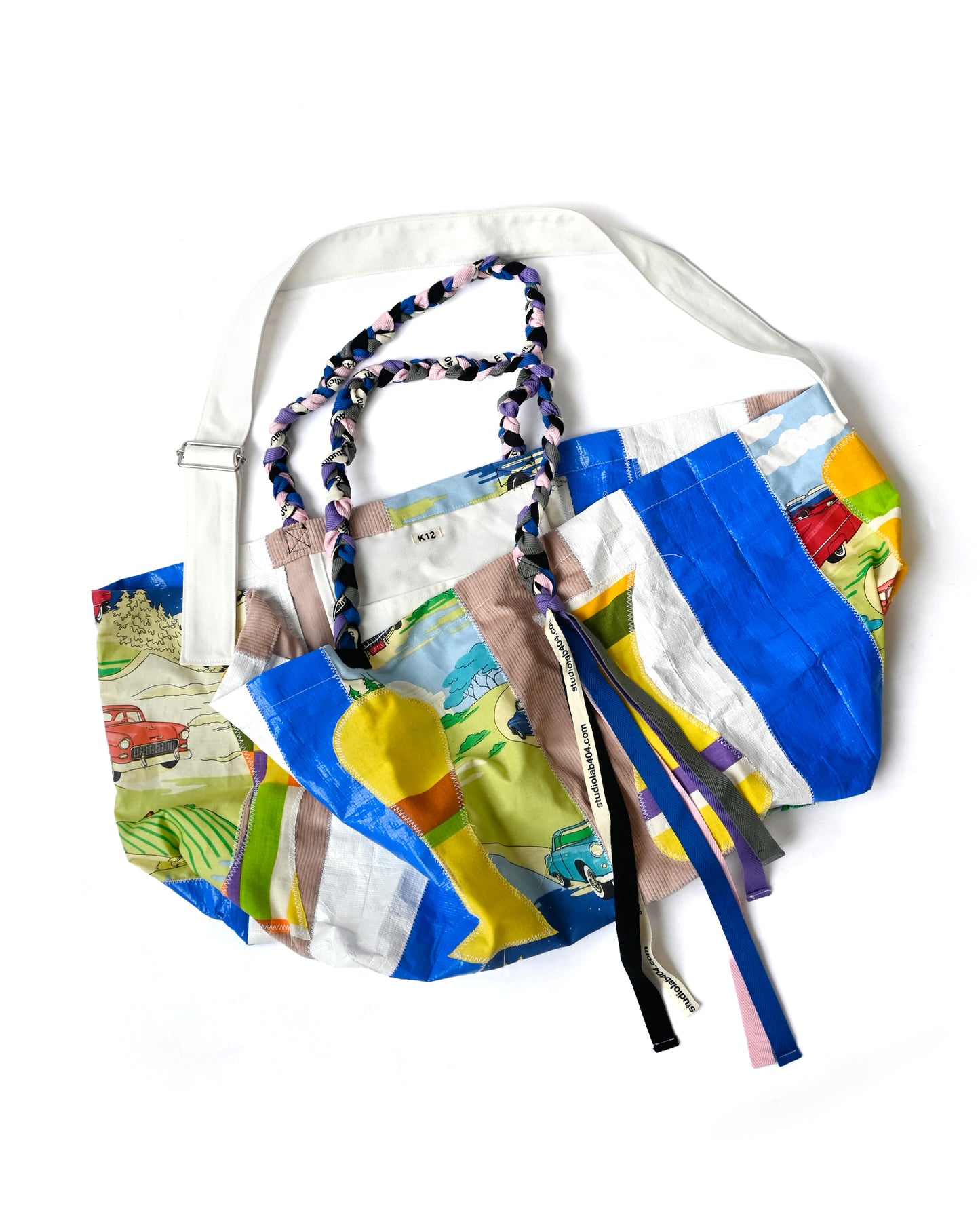 KHOKI x 404 - Patchwork Vinyl Bag with Vintage Fabric
