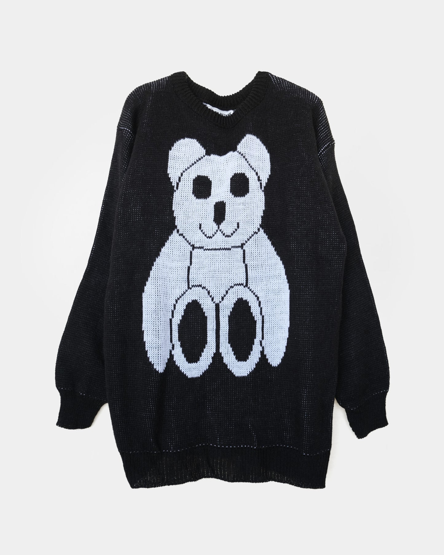 Acrylic Black Sweater "Bear"