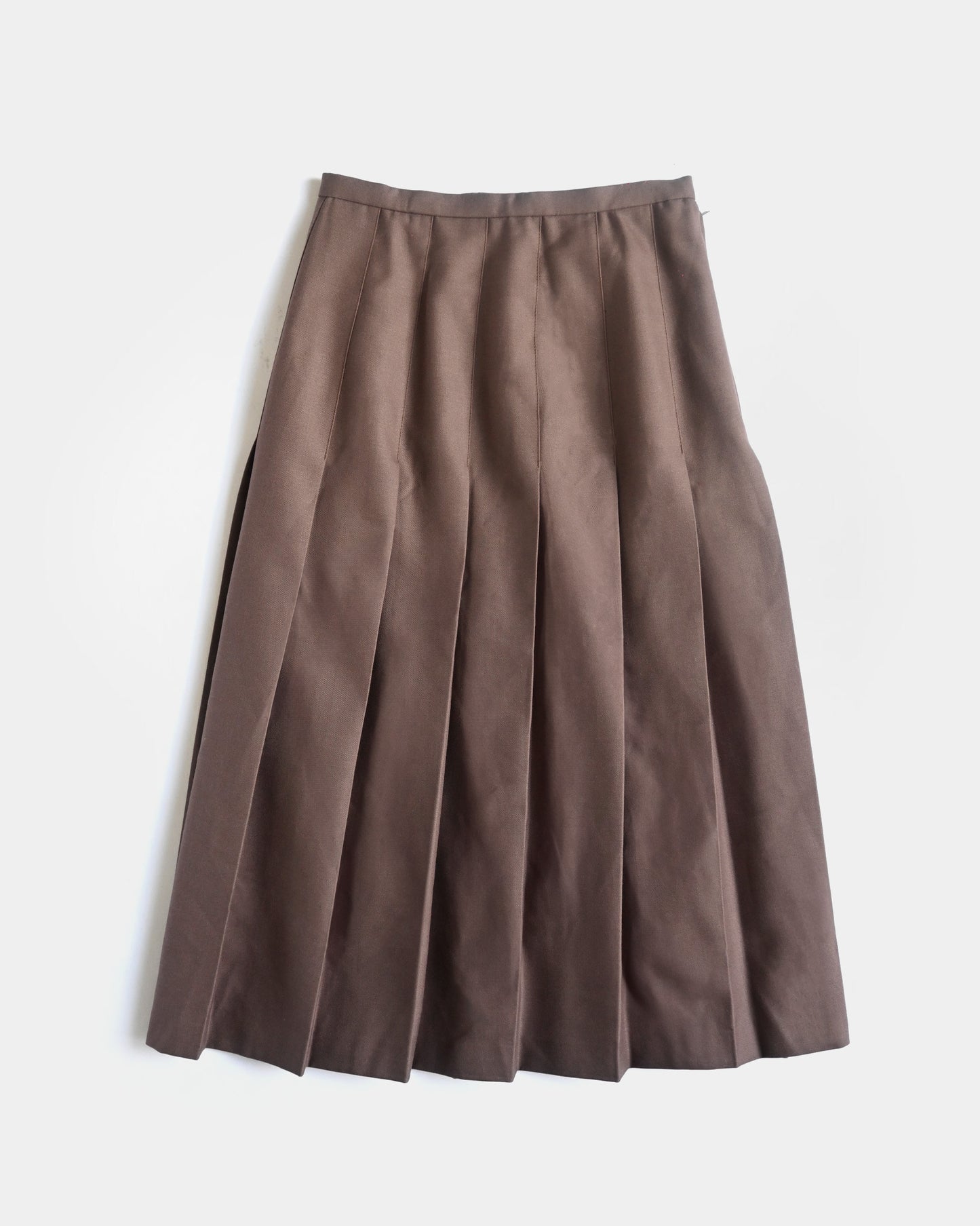 Pleated Skirt - Brown