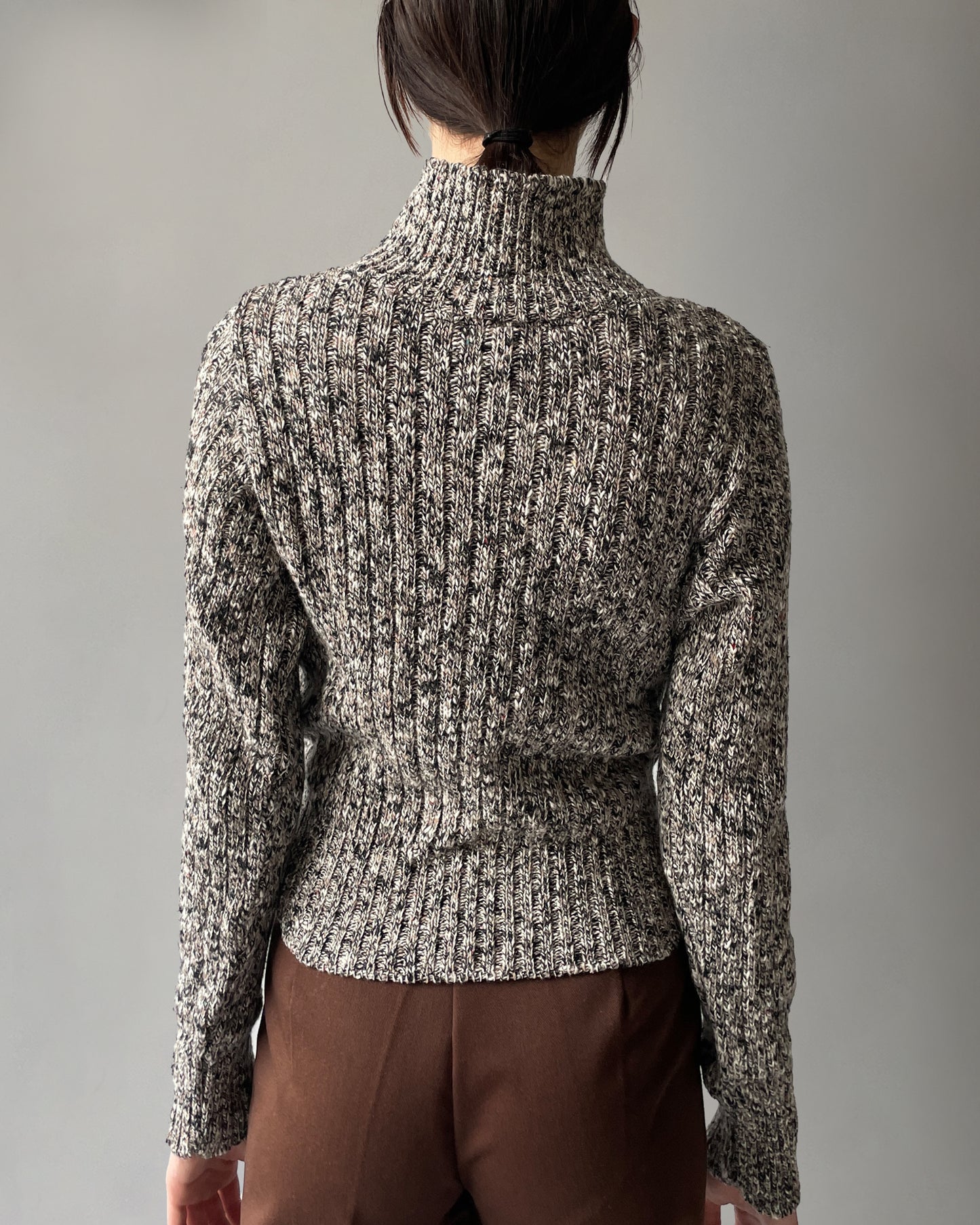 Cotton Turtle Mixed Sweater