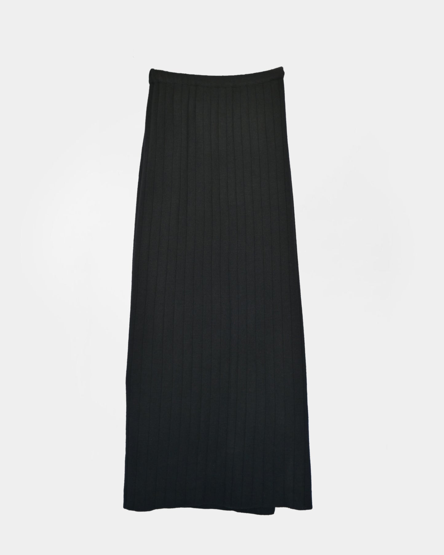 Black Knit Long Skirt