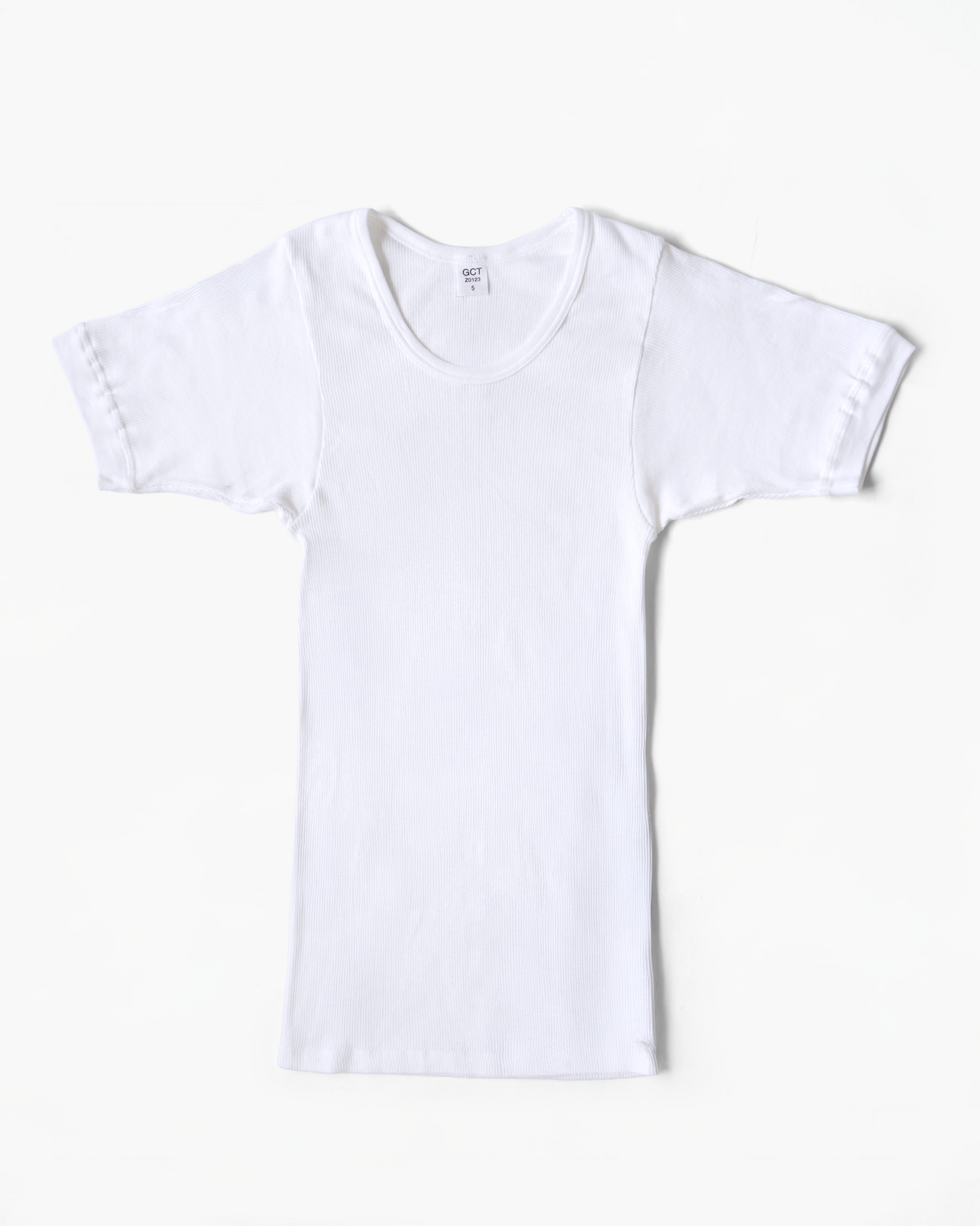 Cotton Rib T-Shirt Made in Germany