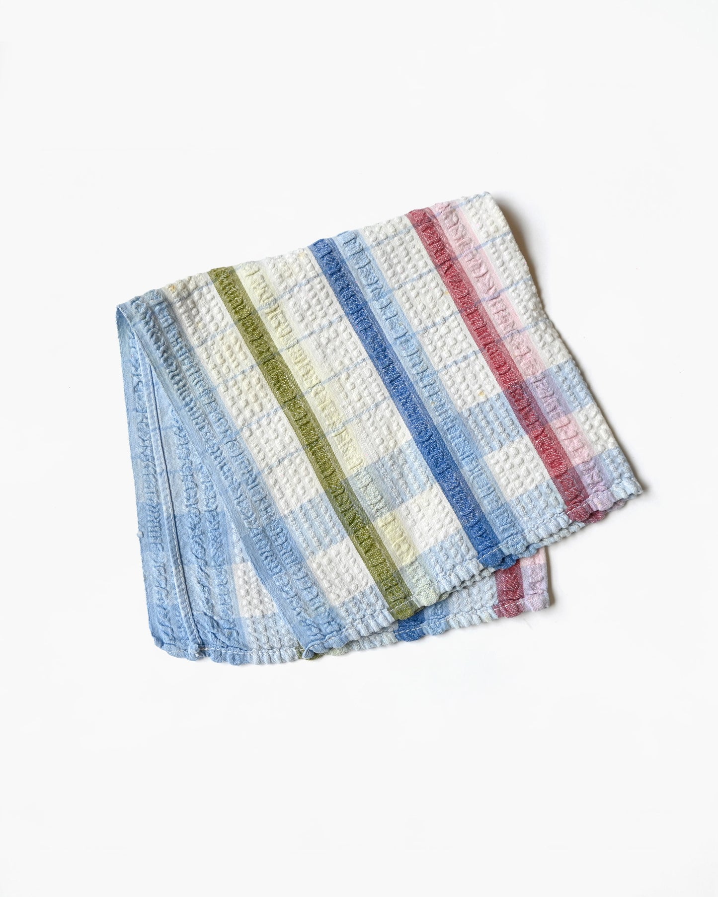 Plaid Waffle Texture Kitchen Towel