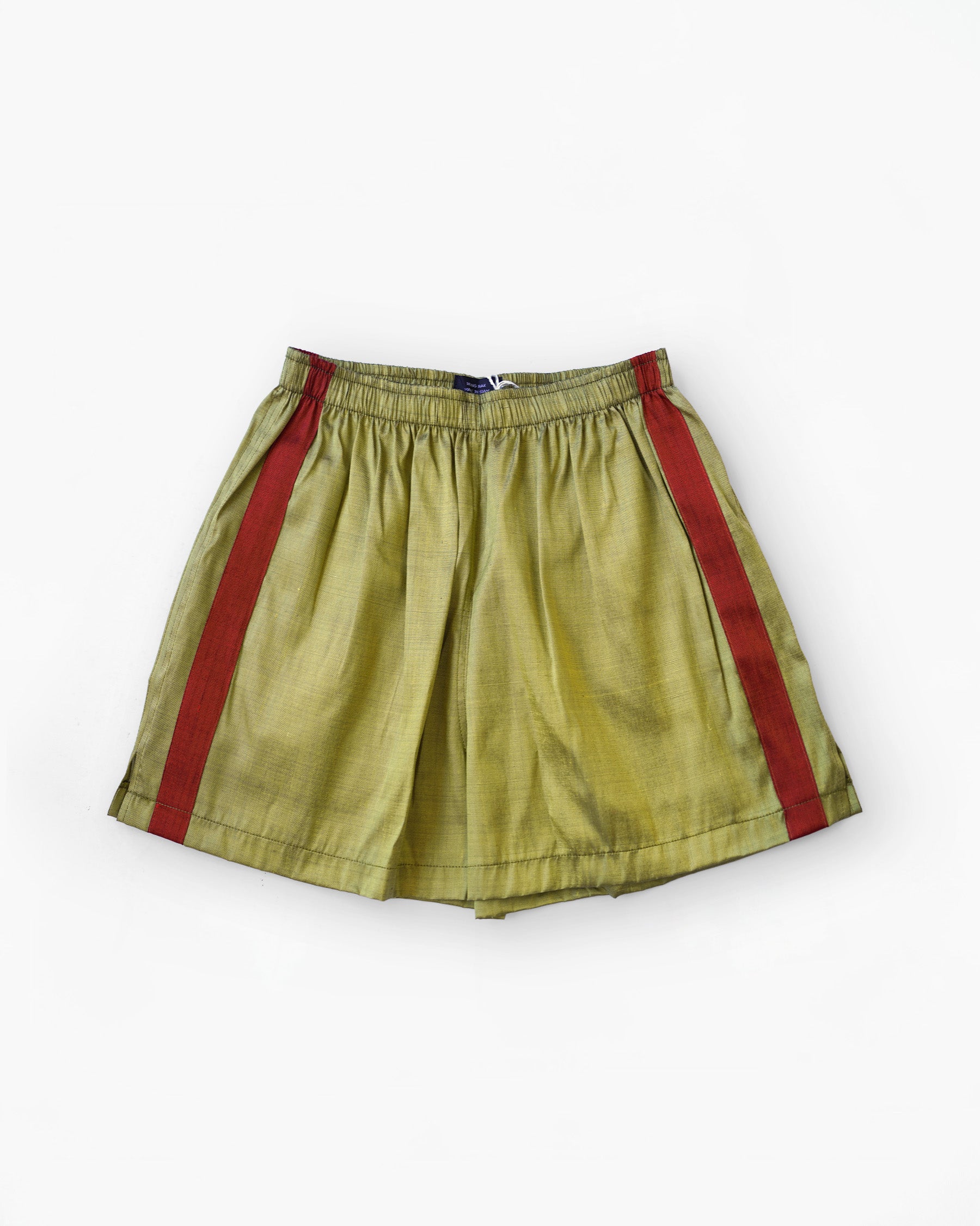 Handwoven Raw Thai Silk Unisex Contrast Shorts