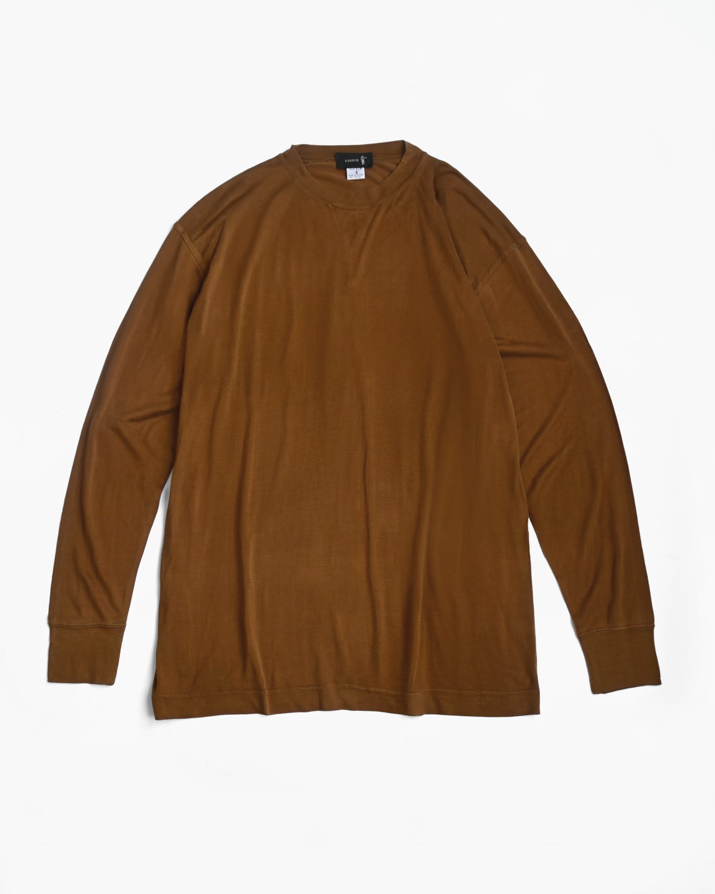 "GOOUCH" 100% Silk Front V T-shirts