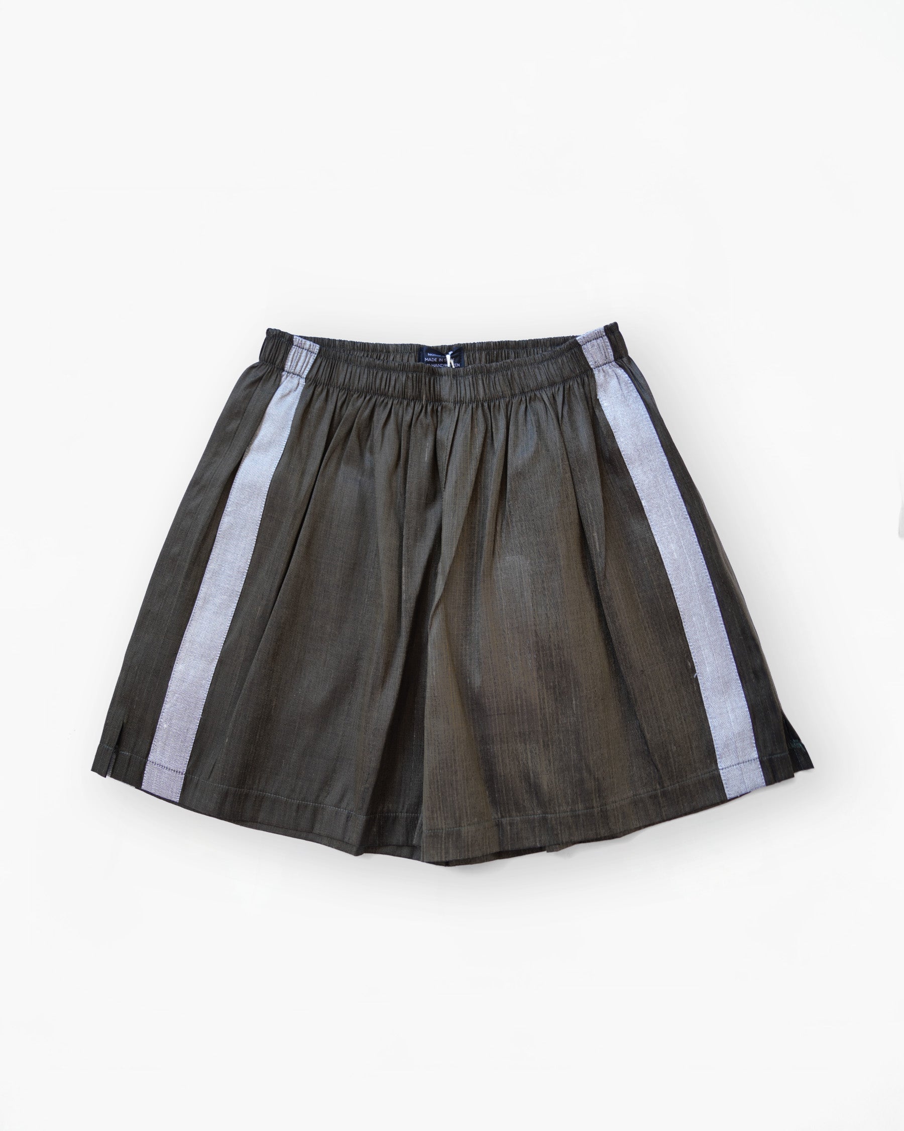 Handwoven Raw Thai Silk Unisex Contrast Shorts