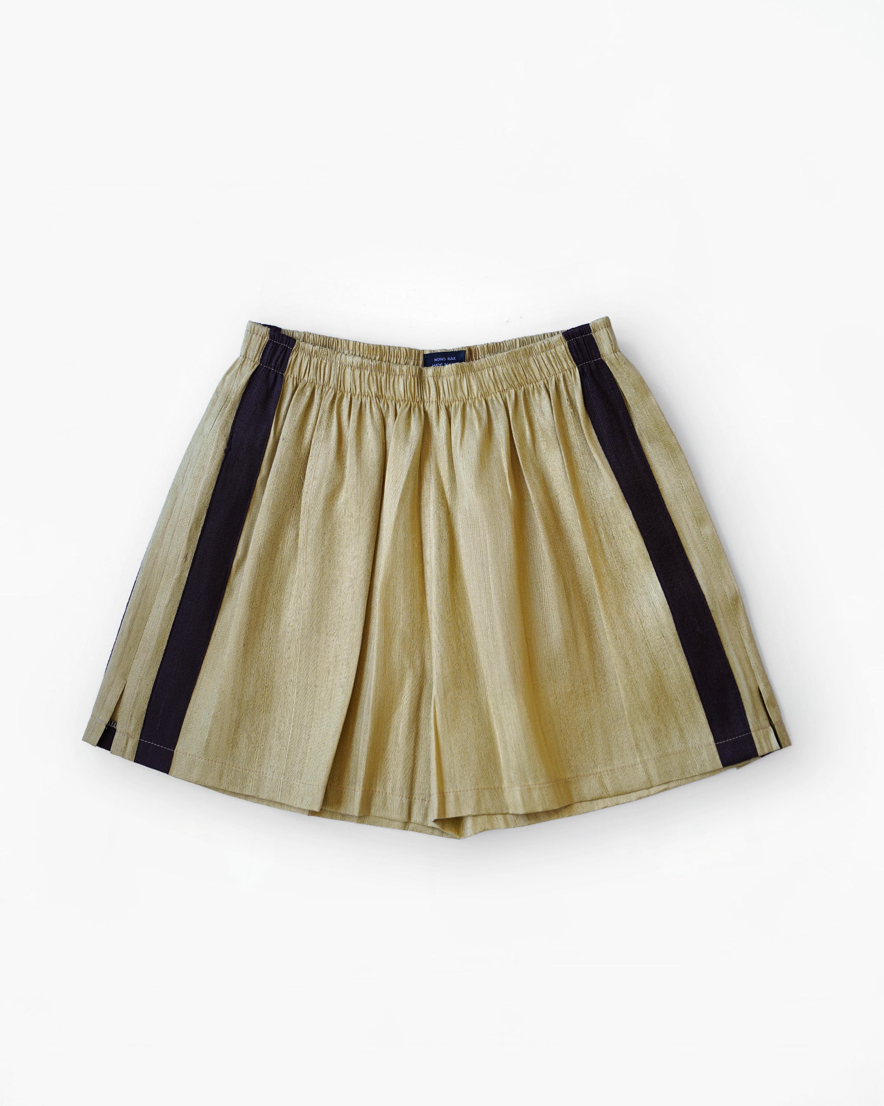 Handwoven Raw Thai Silk Unisex Contrast Shorts