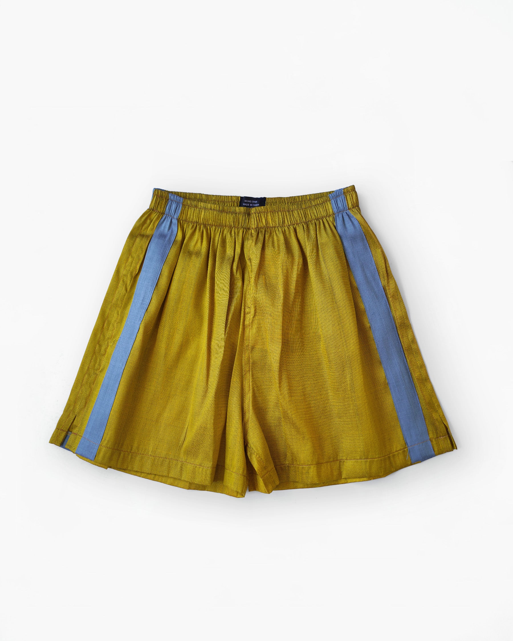 Handwoven Raw Thai Silk Unisex Contrast Shorts