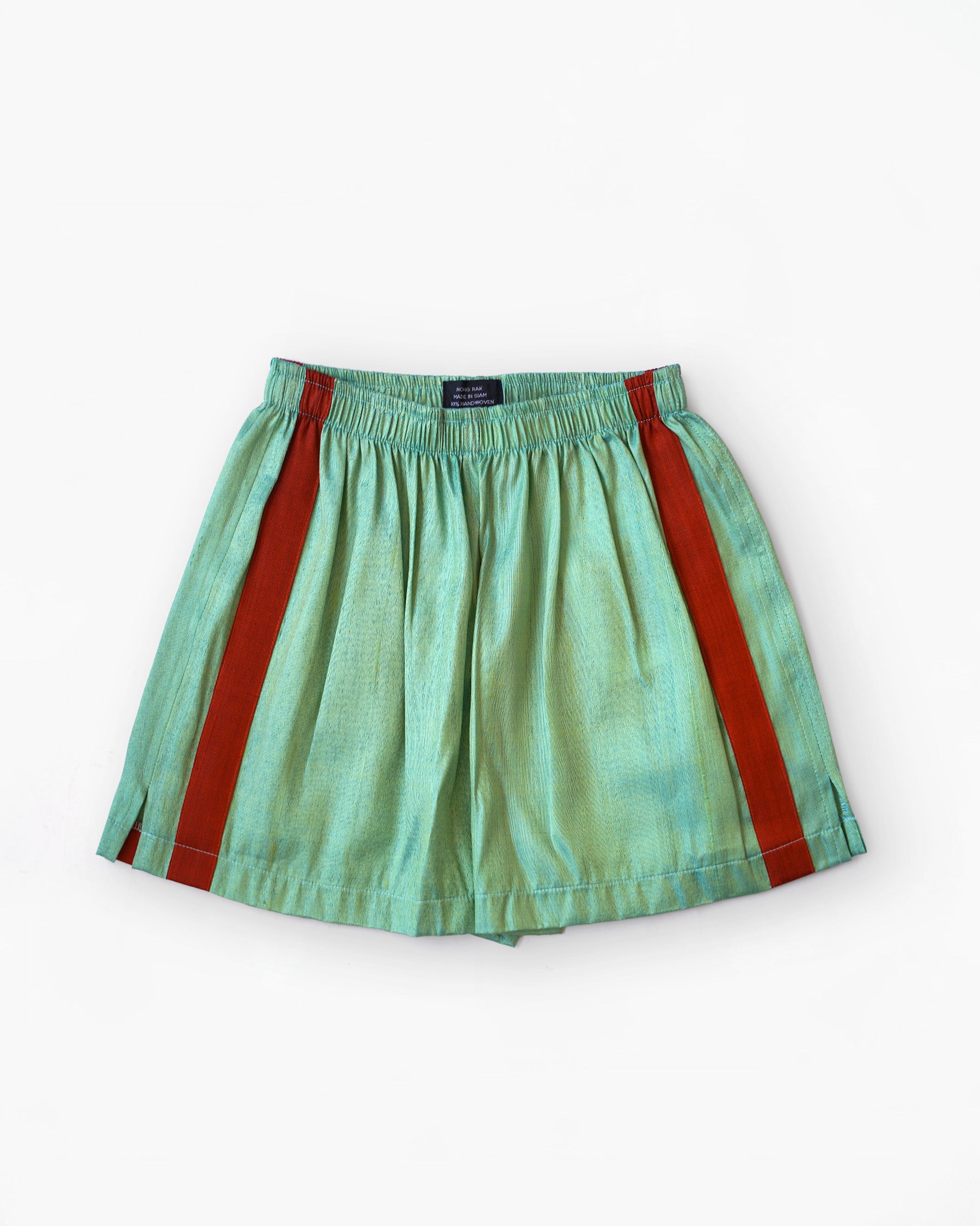 Handwoven Raw Thai Silk Unisex Contrast Shorts