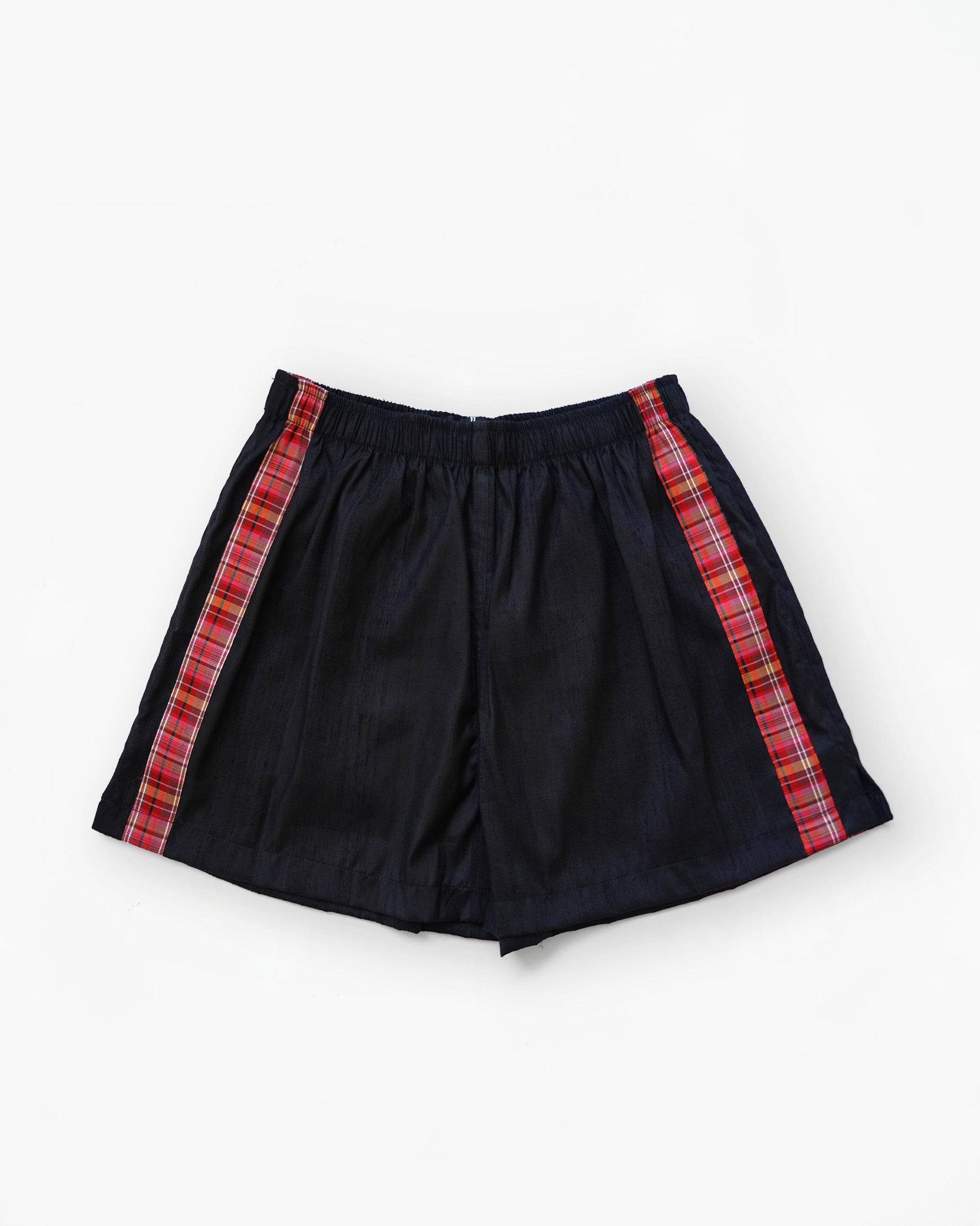 Handwoven Raw Thai Silk Unisex Contrast Shorts