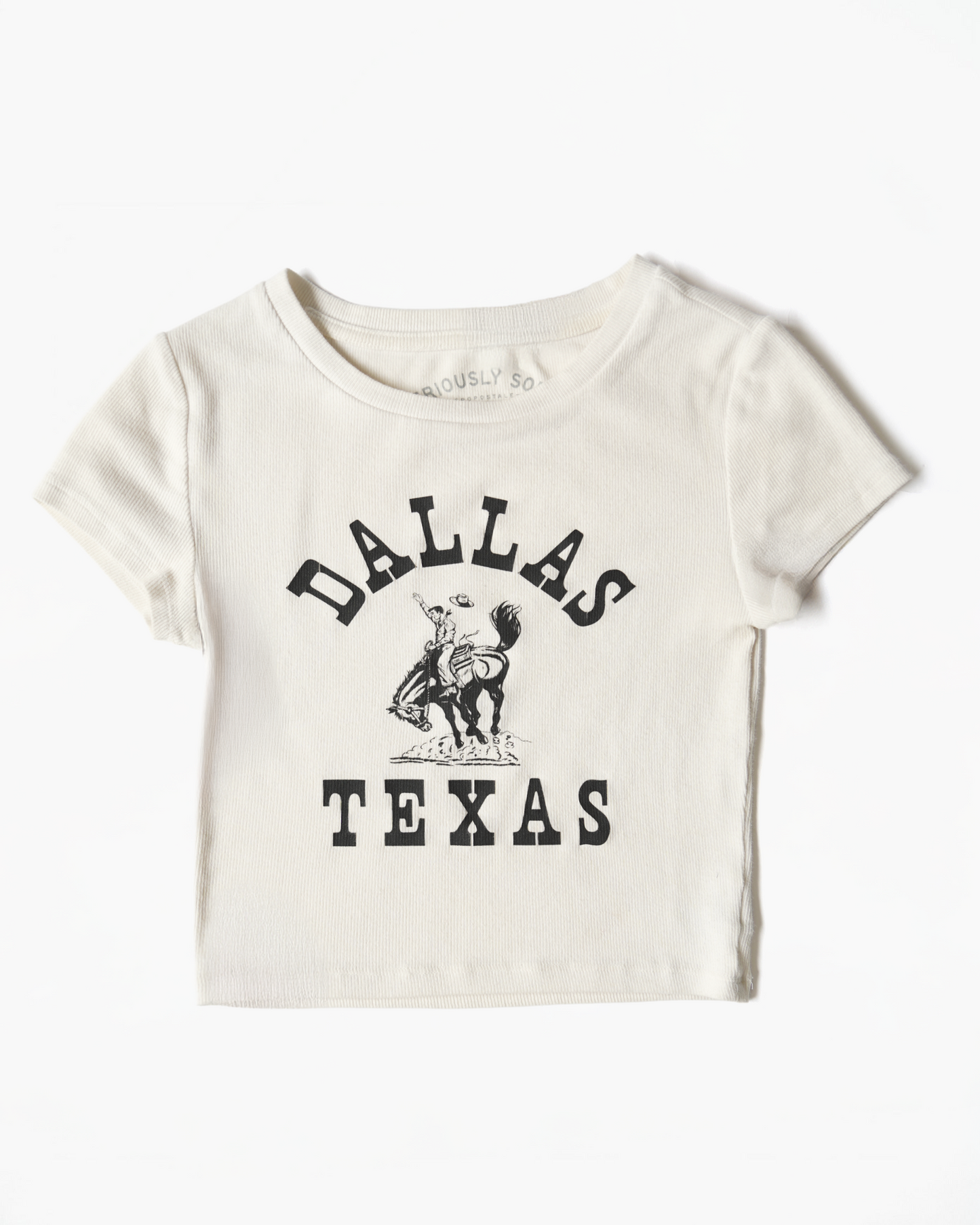 Printed Mini Rib T-Shirt