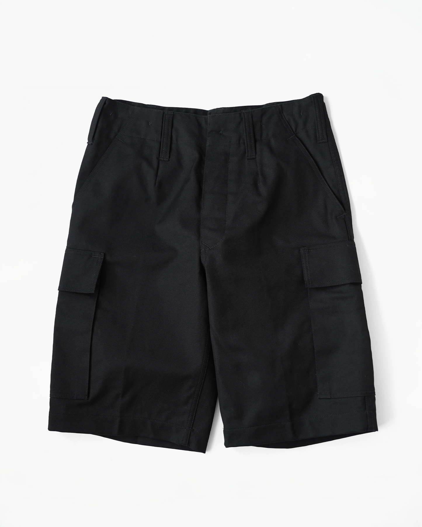 German Army Black Cargo Shorts