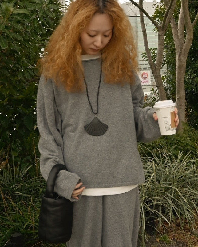 404 100% Cashmere Loose Sweater - Gray