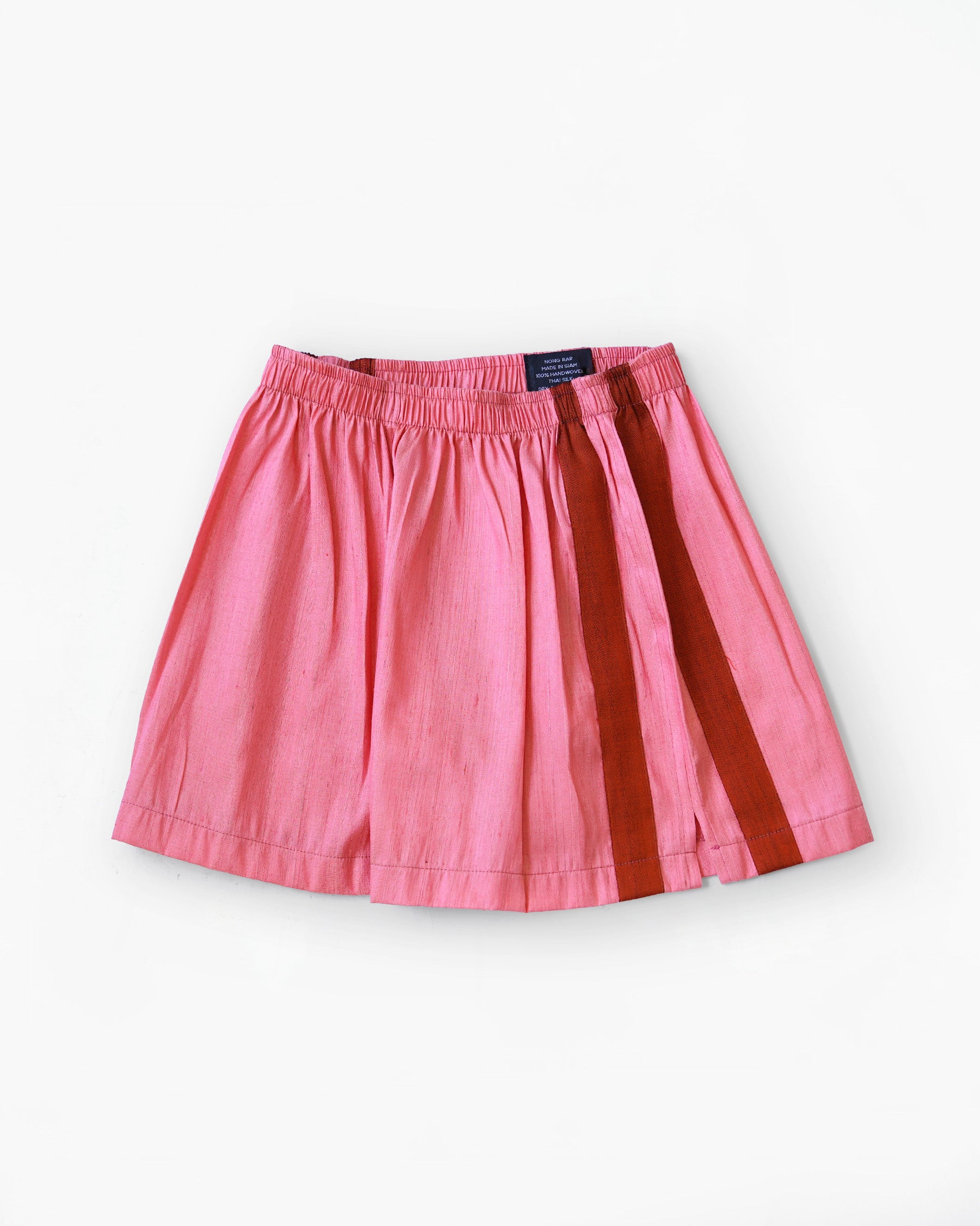 Handwoven Raw Thai Silk Unisex Contrast Shorts