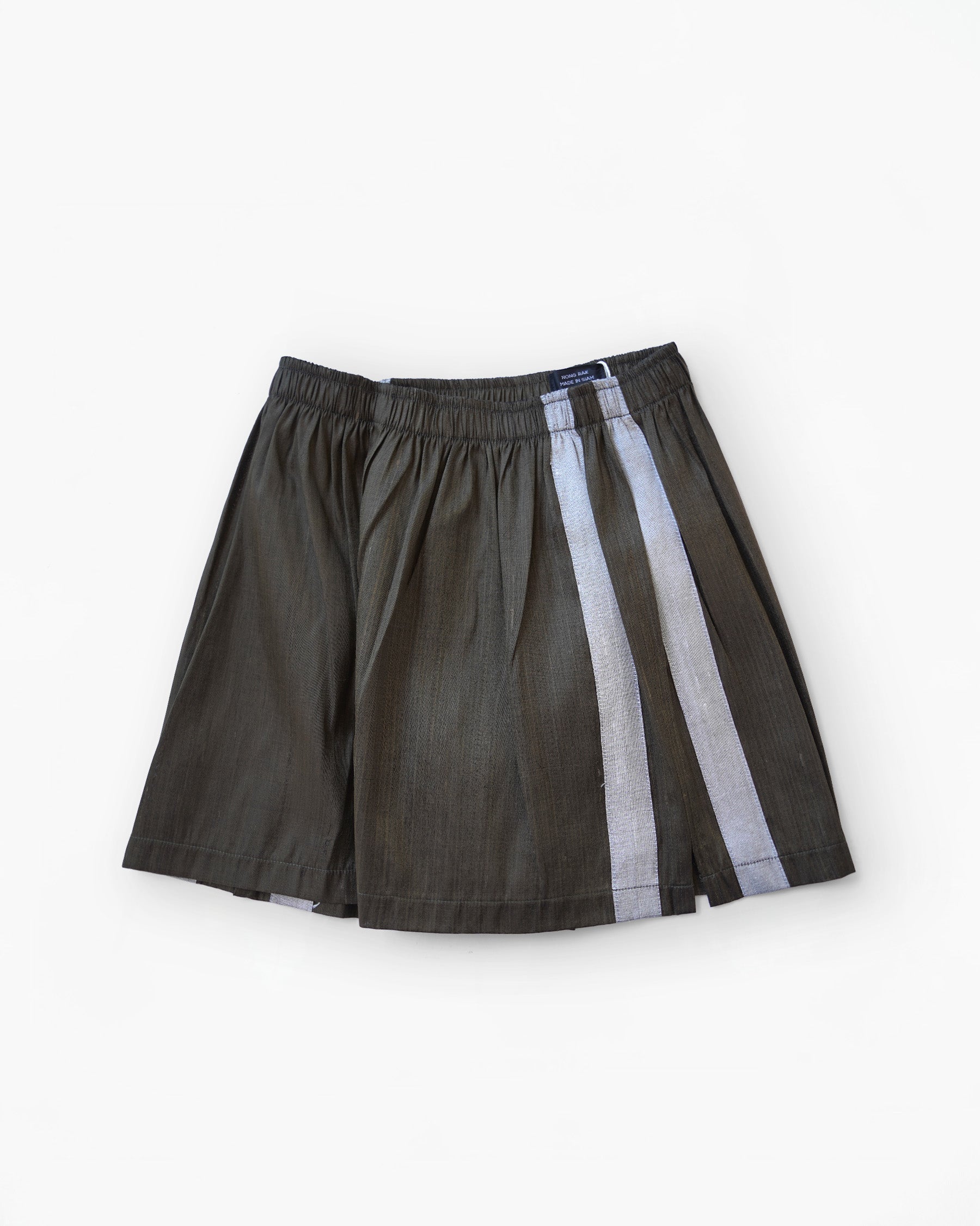 Handwoven Raw Thai Silk Unisex Contrast Shorts