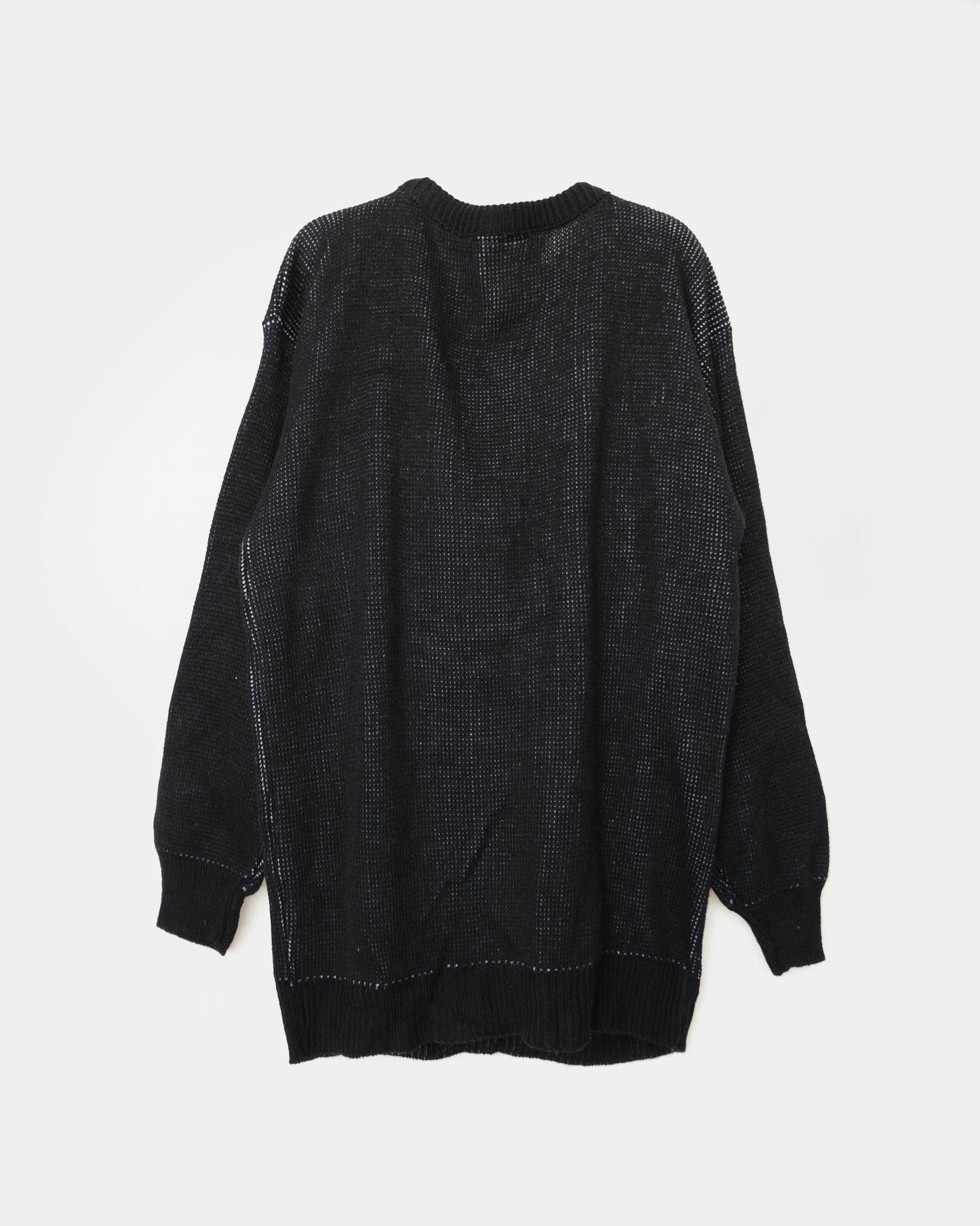 Acrylic Black Sweater "Bear"