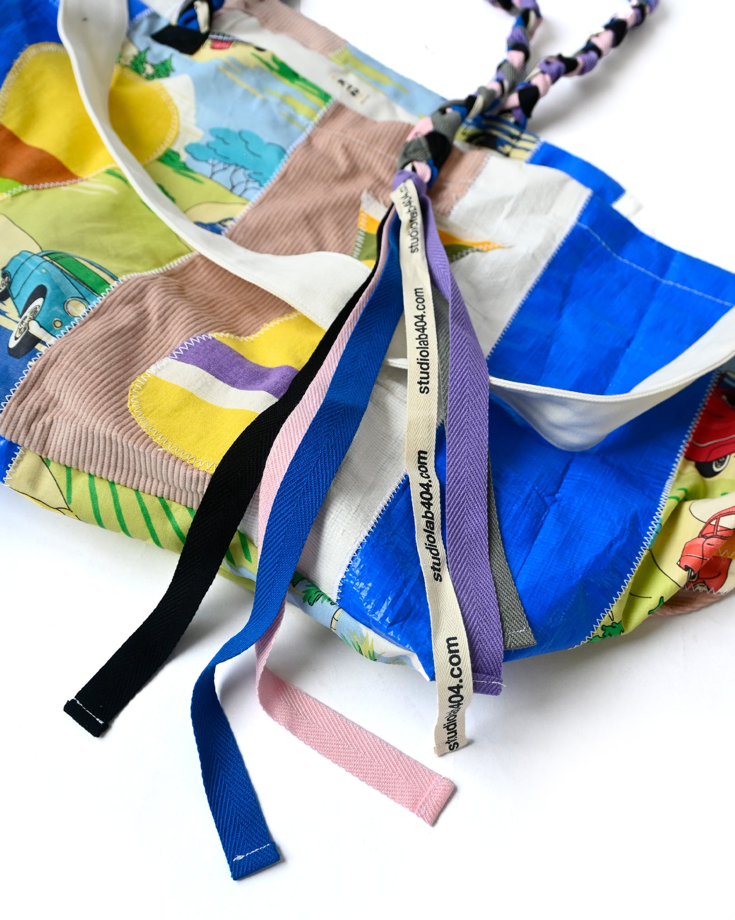 KHOKI x 404 - Patchwork Vinyl Bag with Vintage Fabric