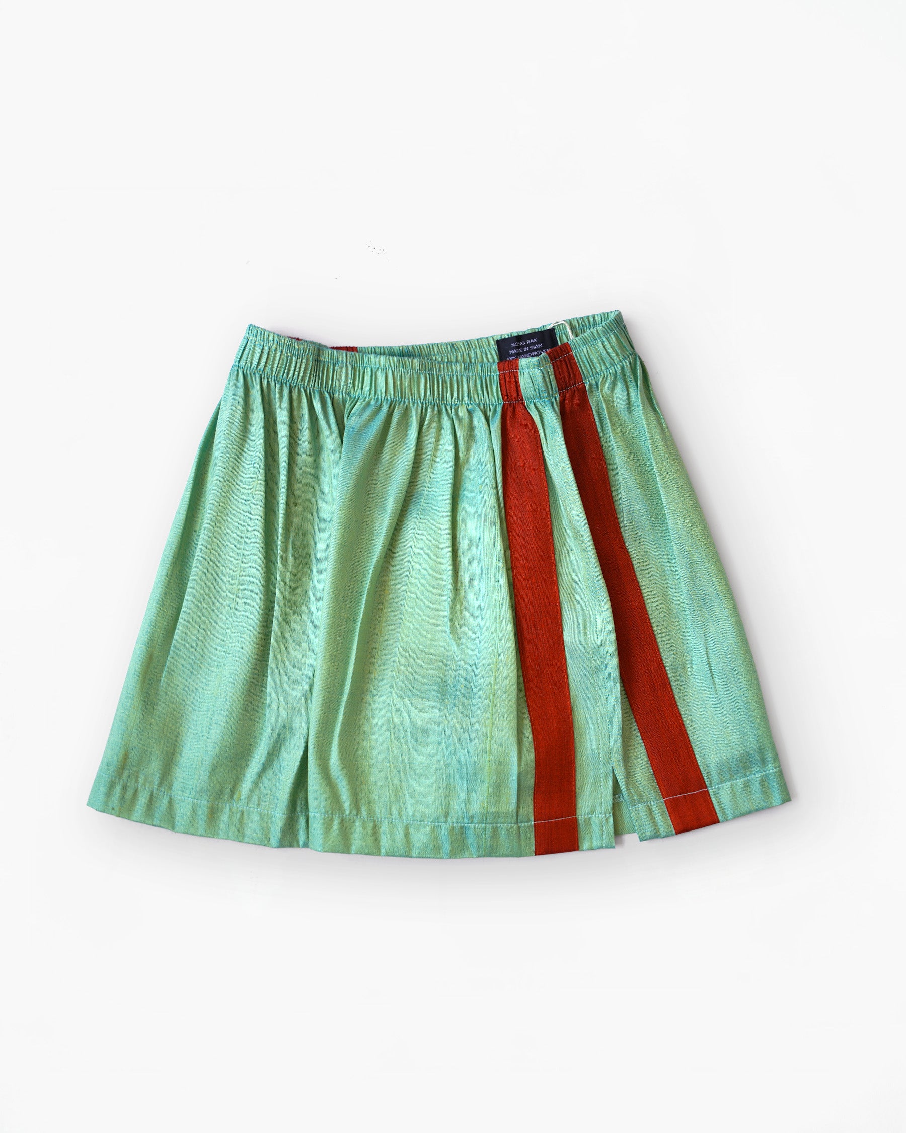 Handwoven Raw Thai Silk Unisex Contrast Shorts