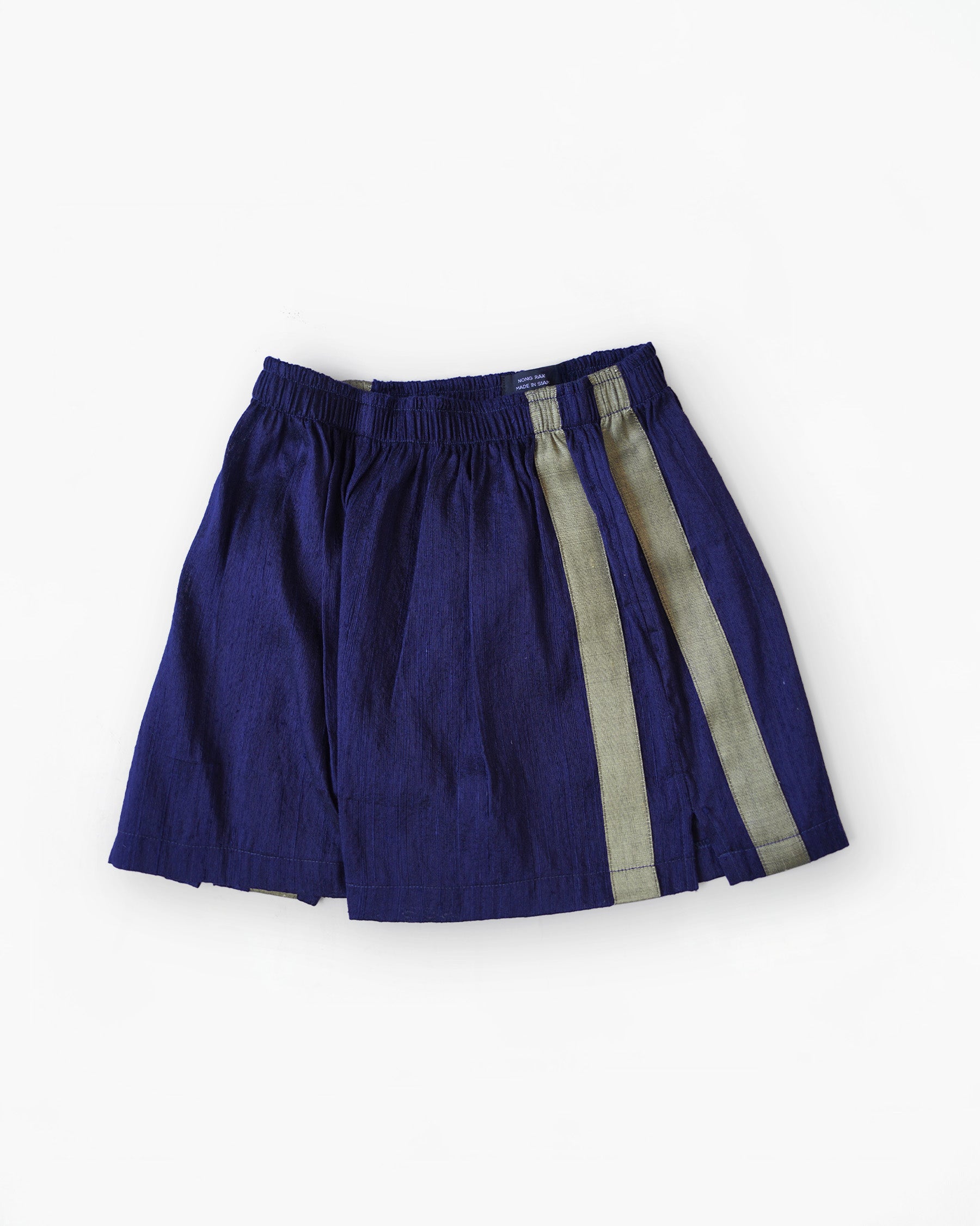 Handwoven Raw Thai Silk Unisex Contrast Shorts