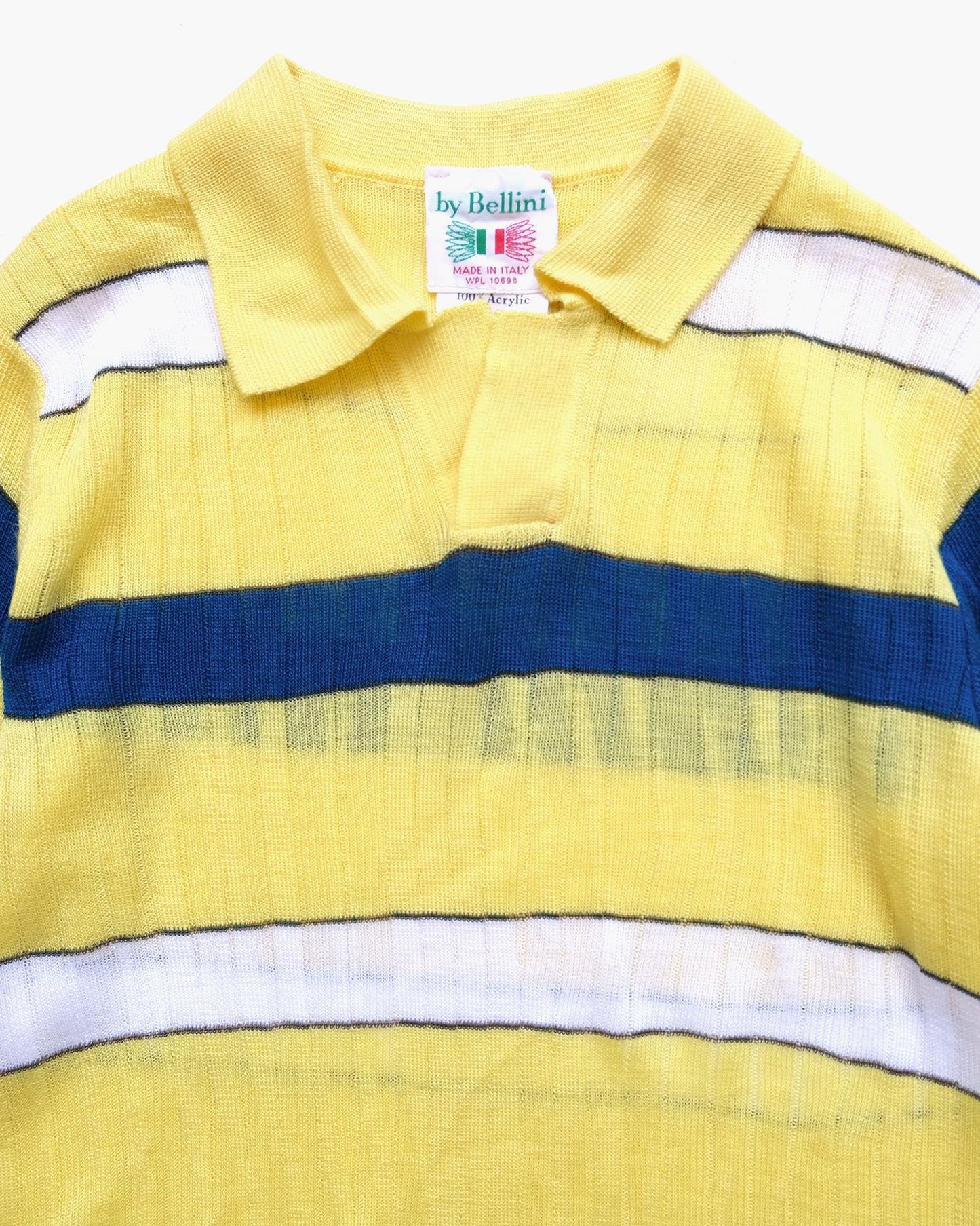 Design Acrylic Knit Polo Made in Italy