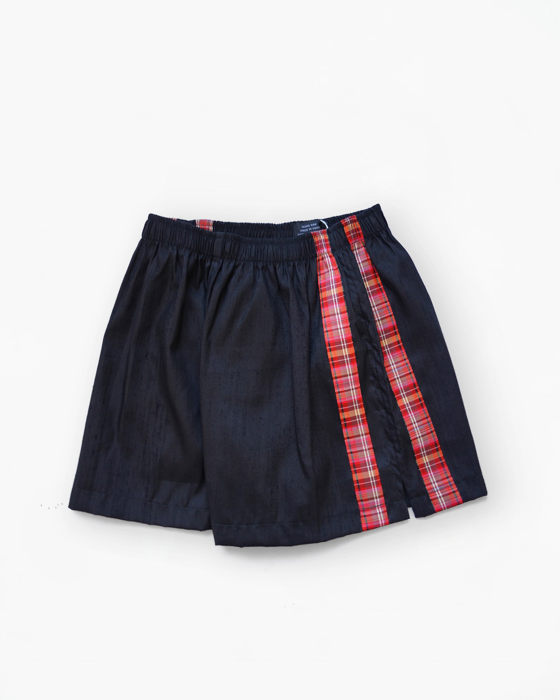 Handwoven Raw Thai Silk Unisex Contrast Shorts