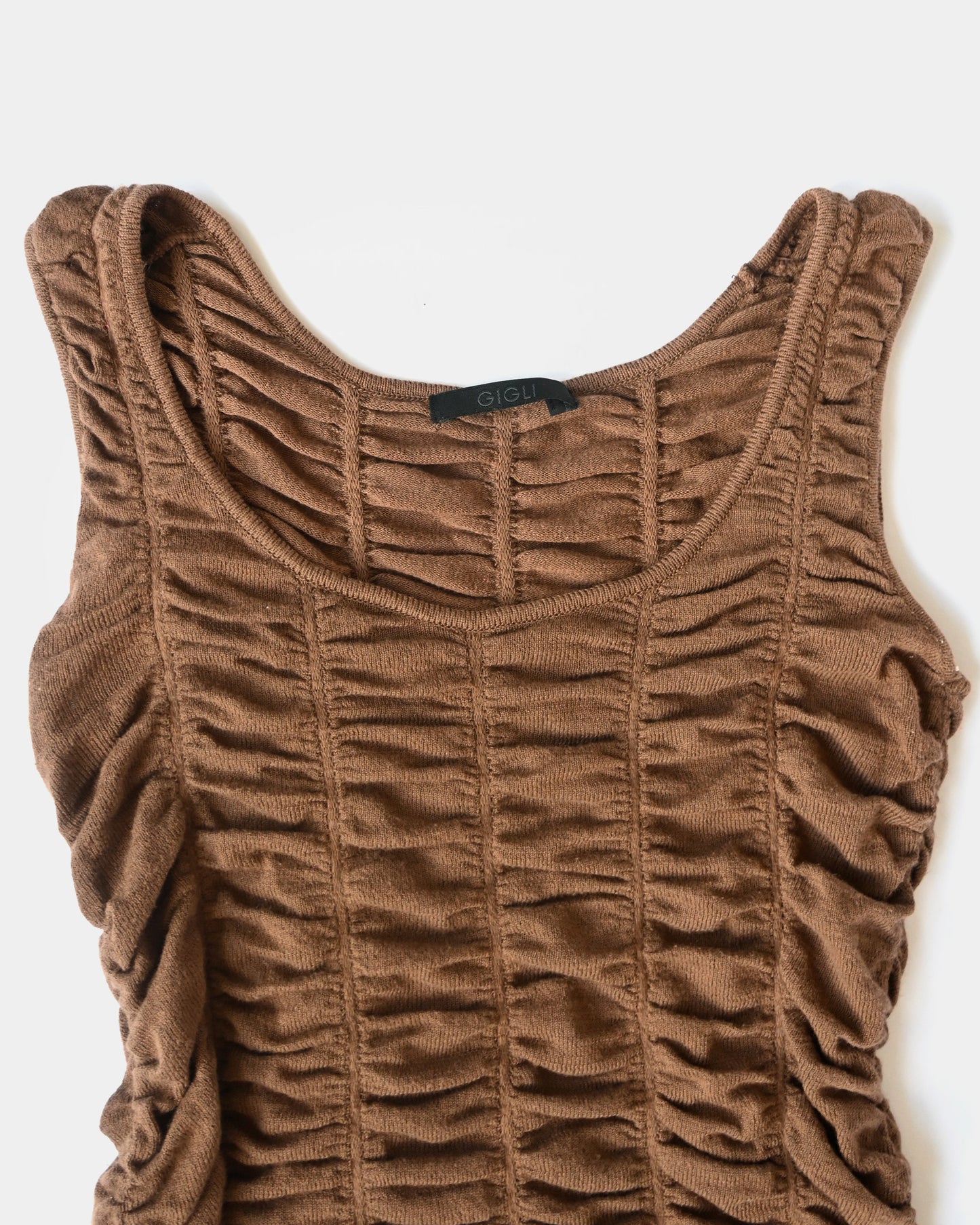 "ROMEO GIGLI" Knit Vest - Brown