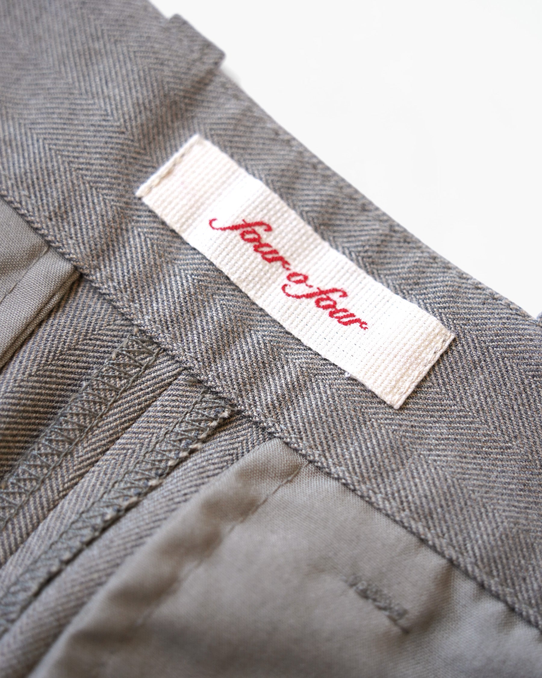 Cut-off Rayon Pants - Greige