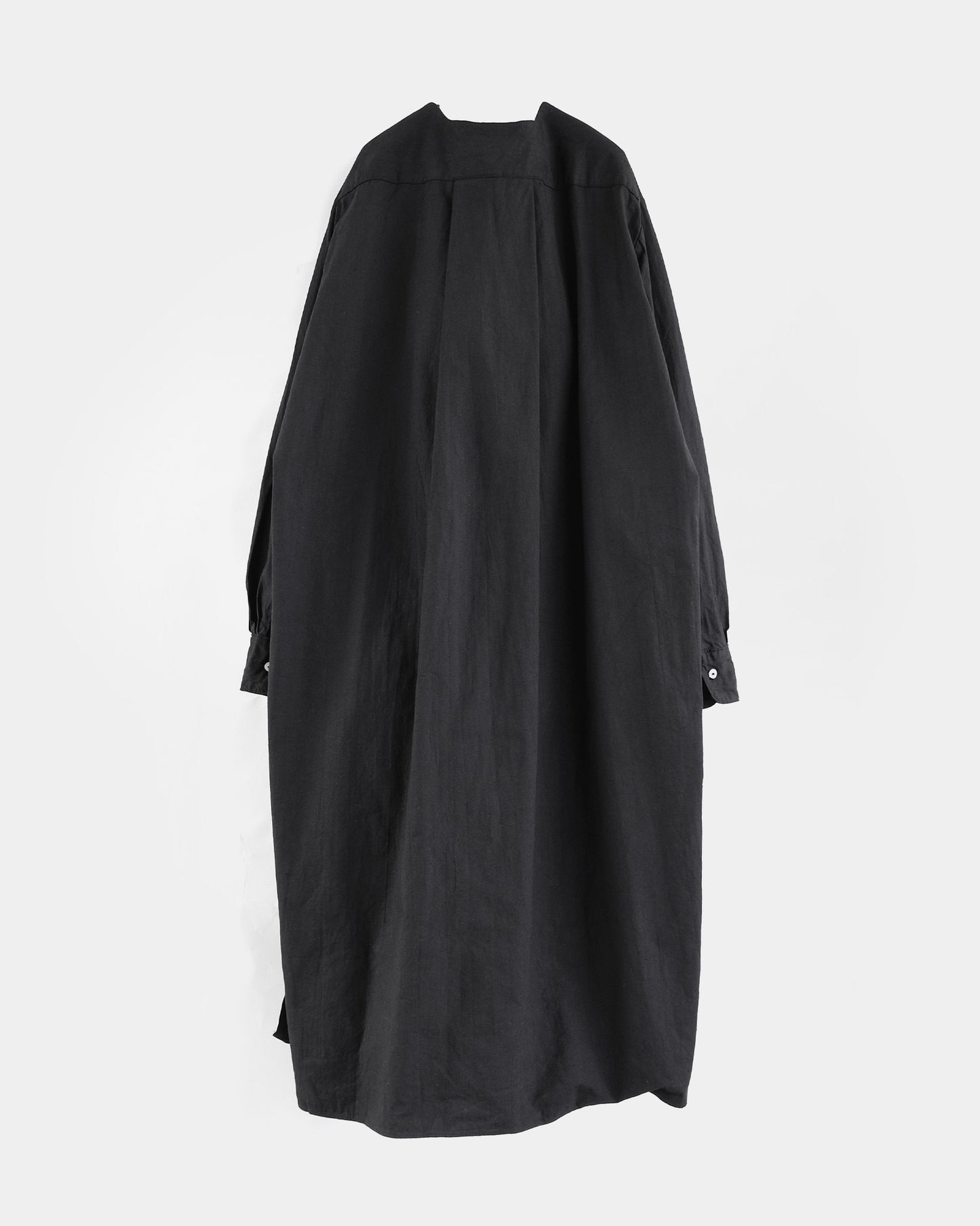 Over-Dyed White Cotton Long Shirt