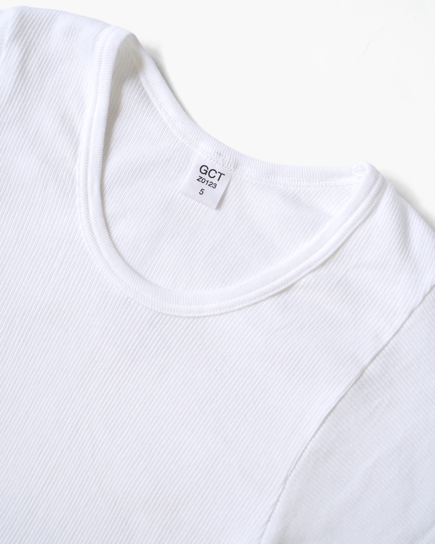 Cotton Rib T-Shirt Made in Germany
