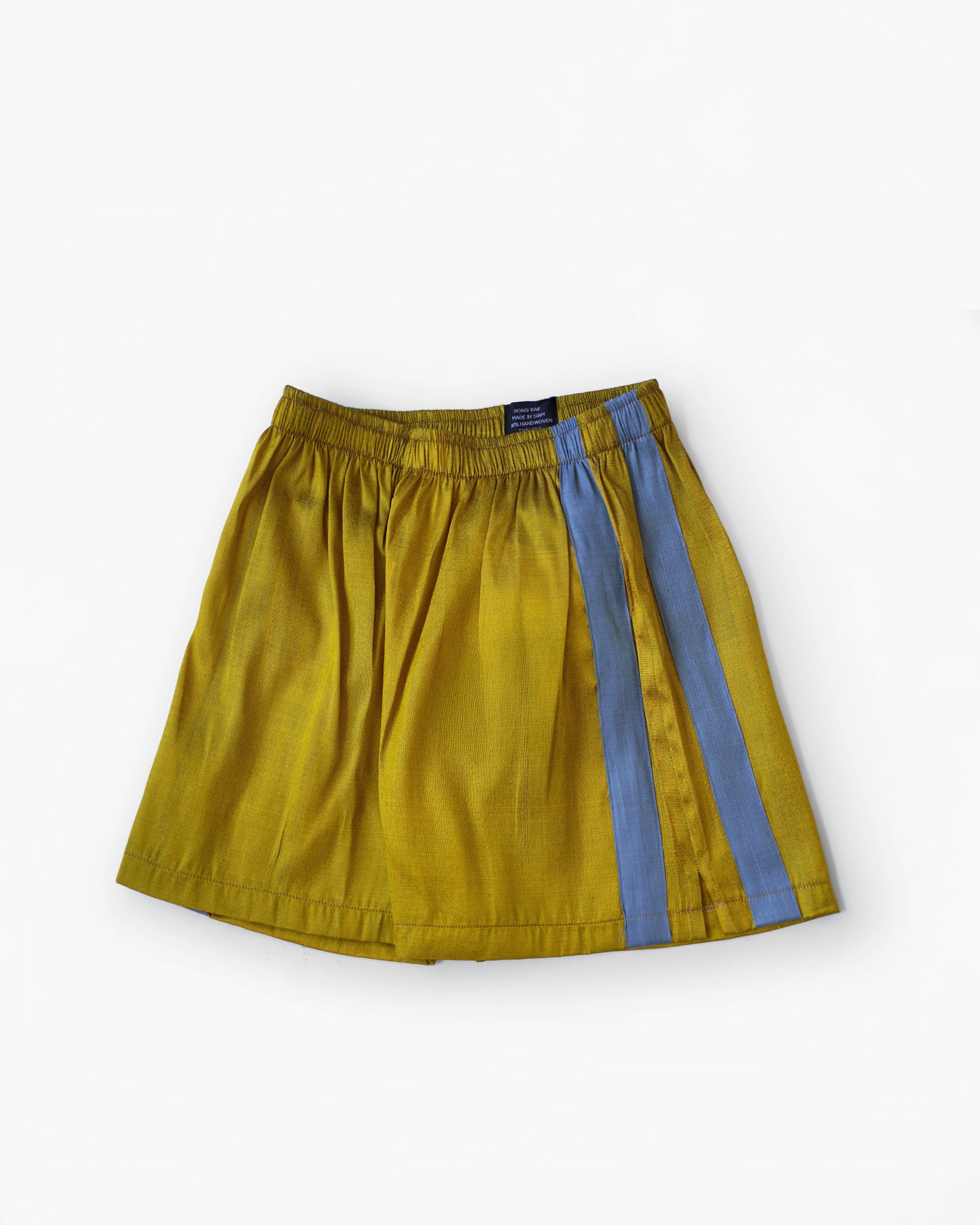 Handwoven Raw Thai Silk Unisex Contrast Shorts
