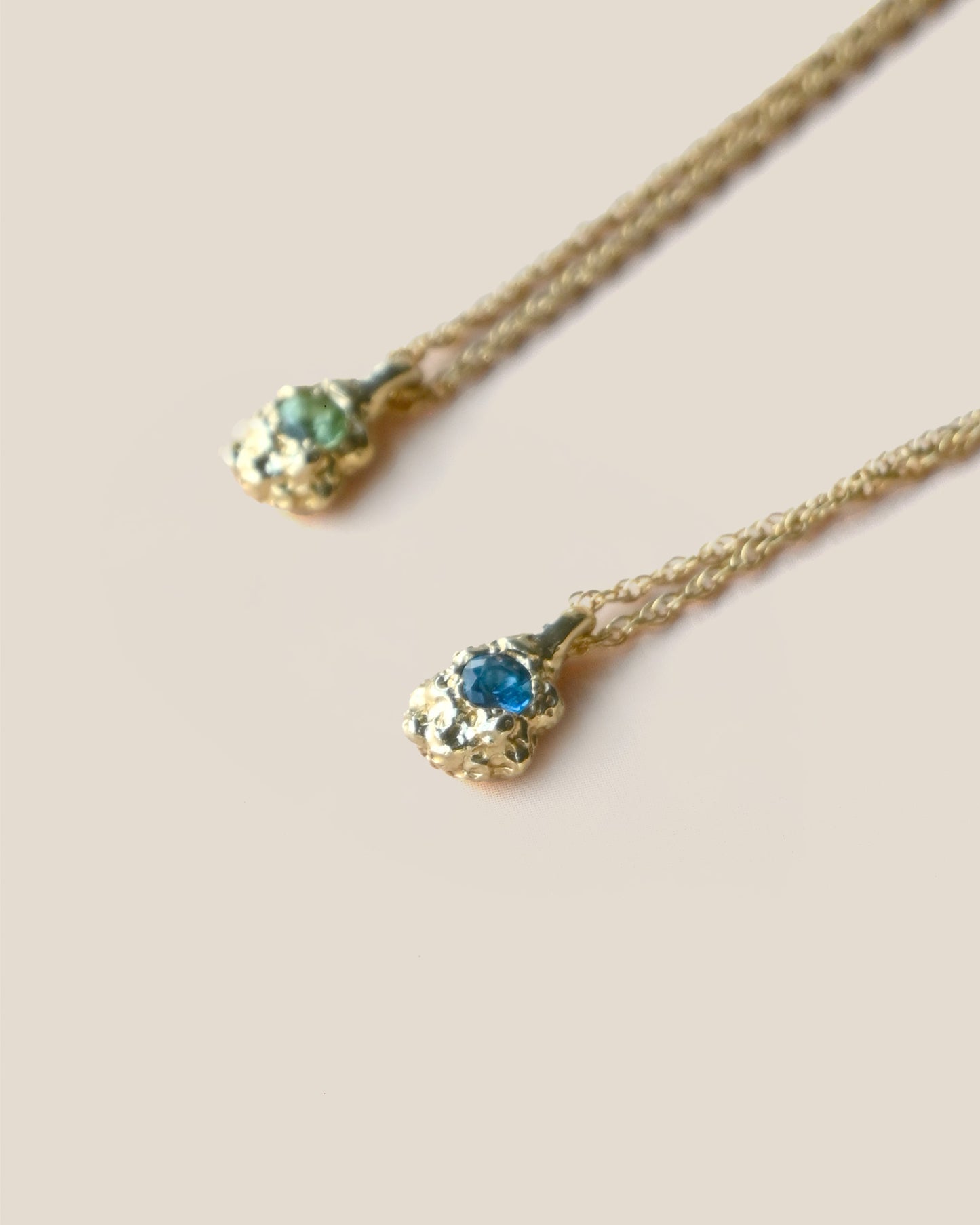 "Isabella Etou" Peridot Tiny Mineral Necklace