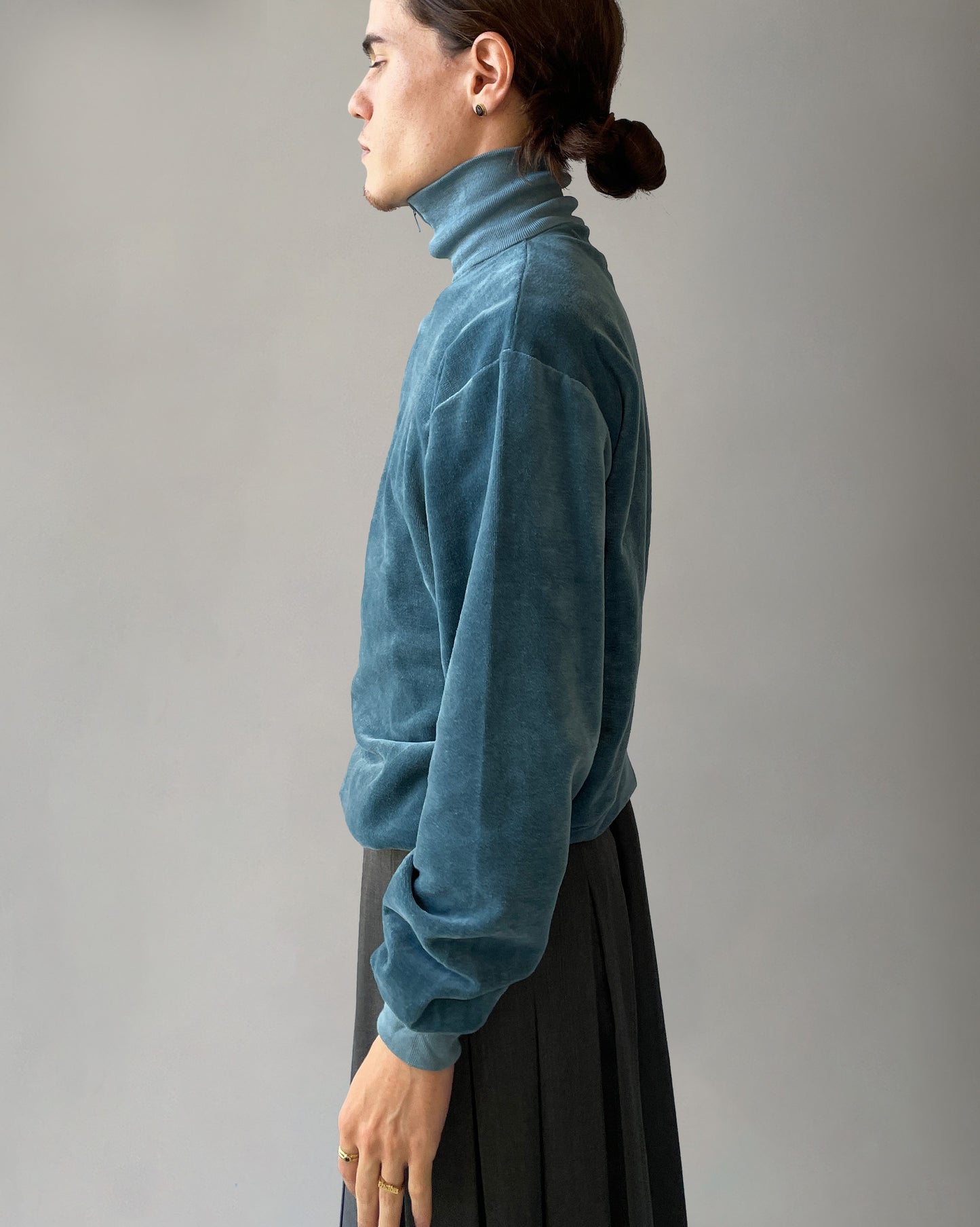Cotton Velour Zip-up Sweatshirts