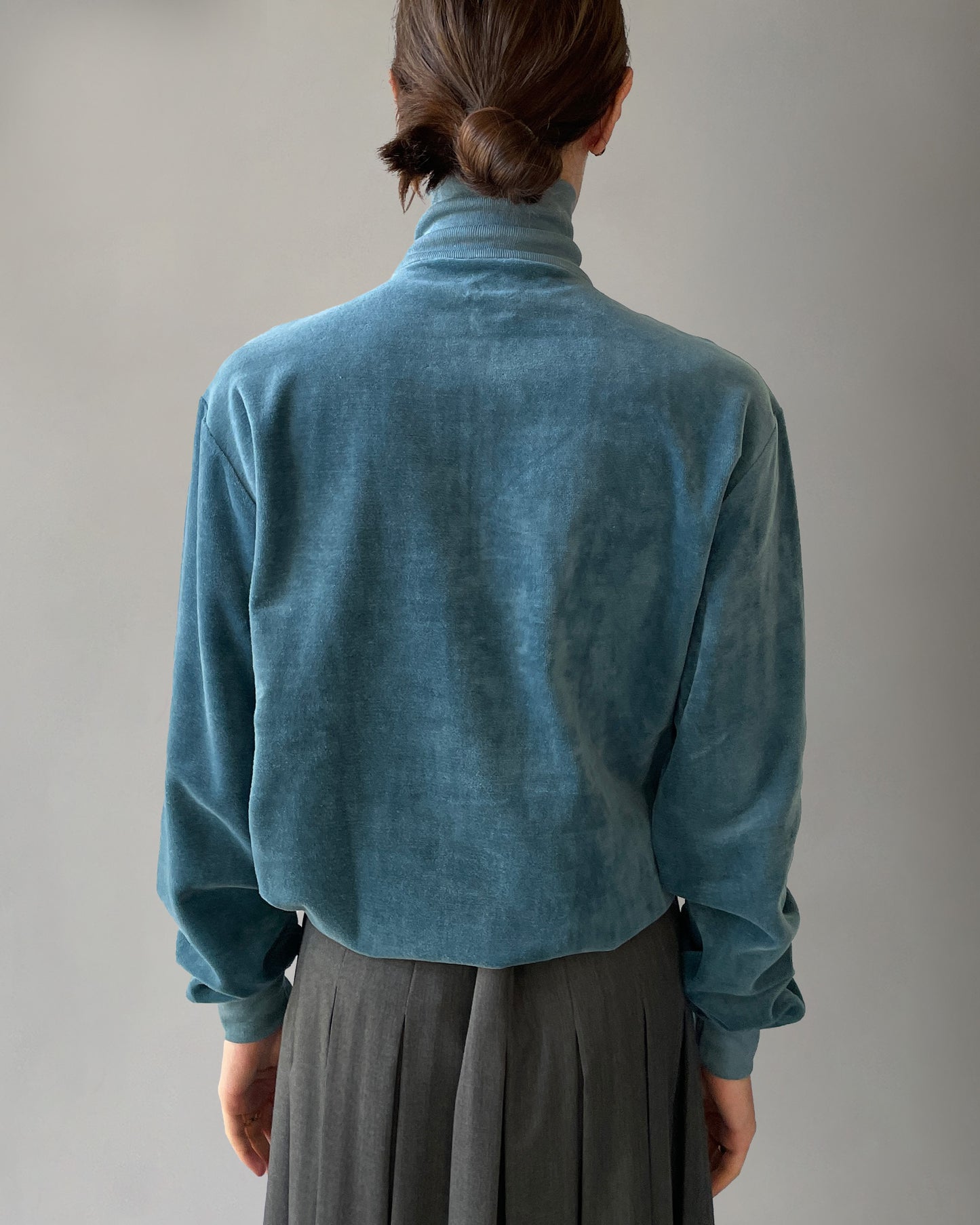 Cotton Velour Zip-up Sweatshirts