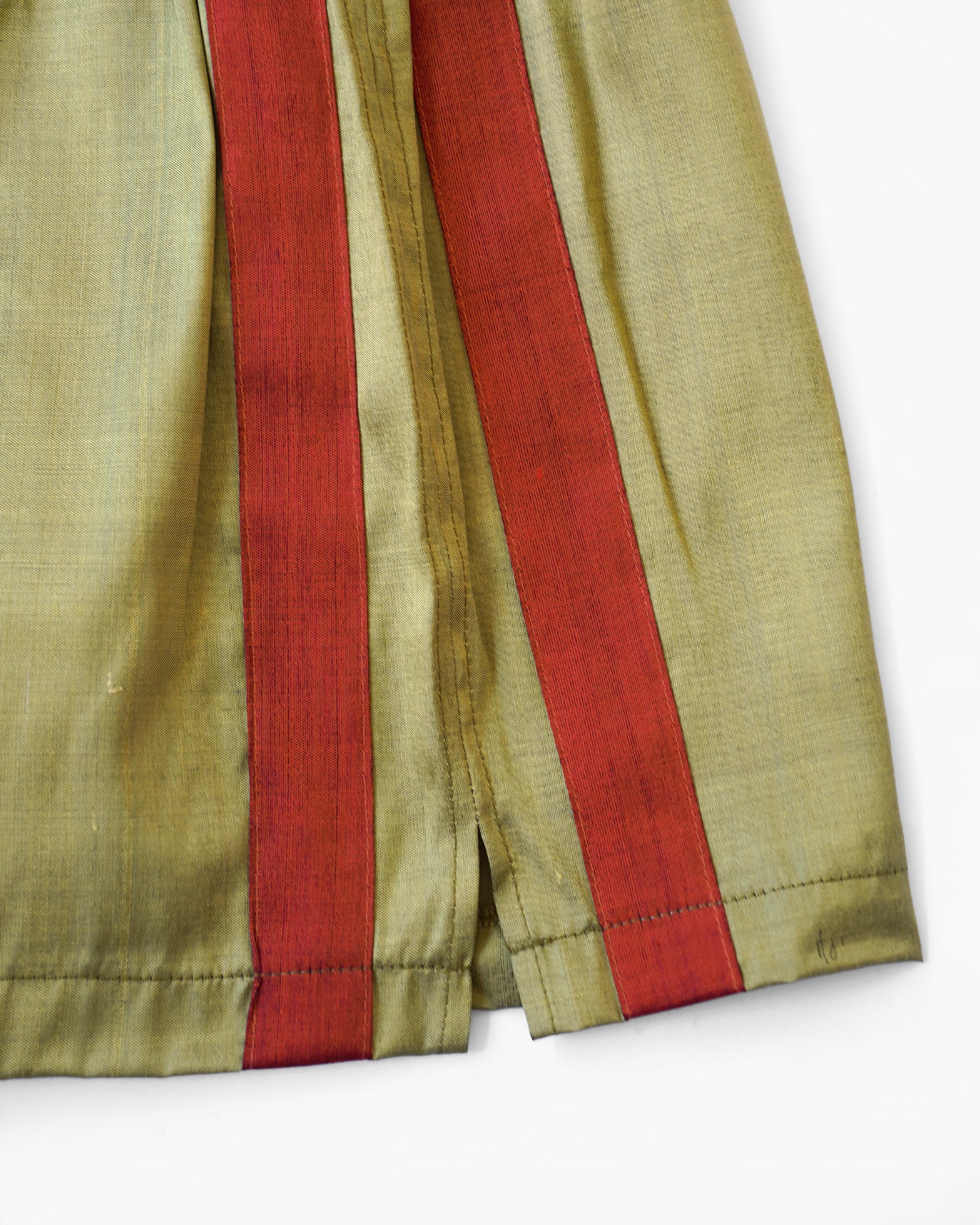 Handwoven Raw Thai Silk Unisex Contrast Shorts