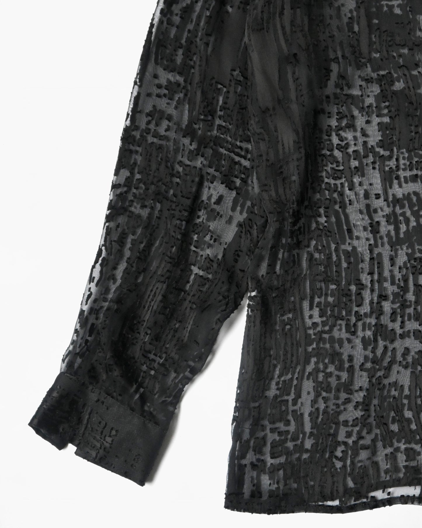 Textured Rayon Sheer Shirt