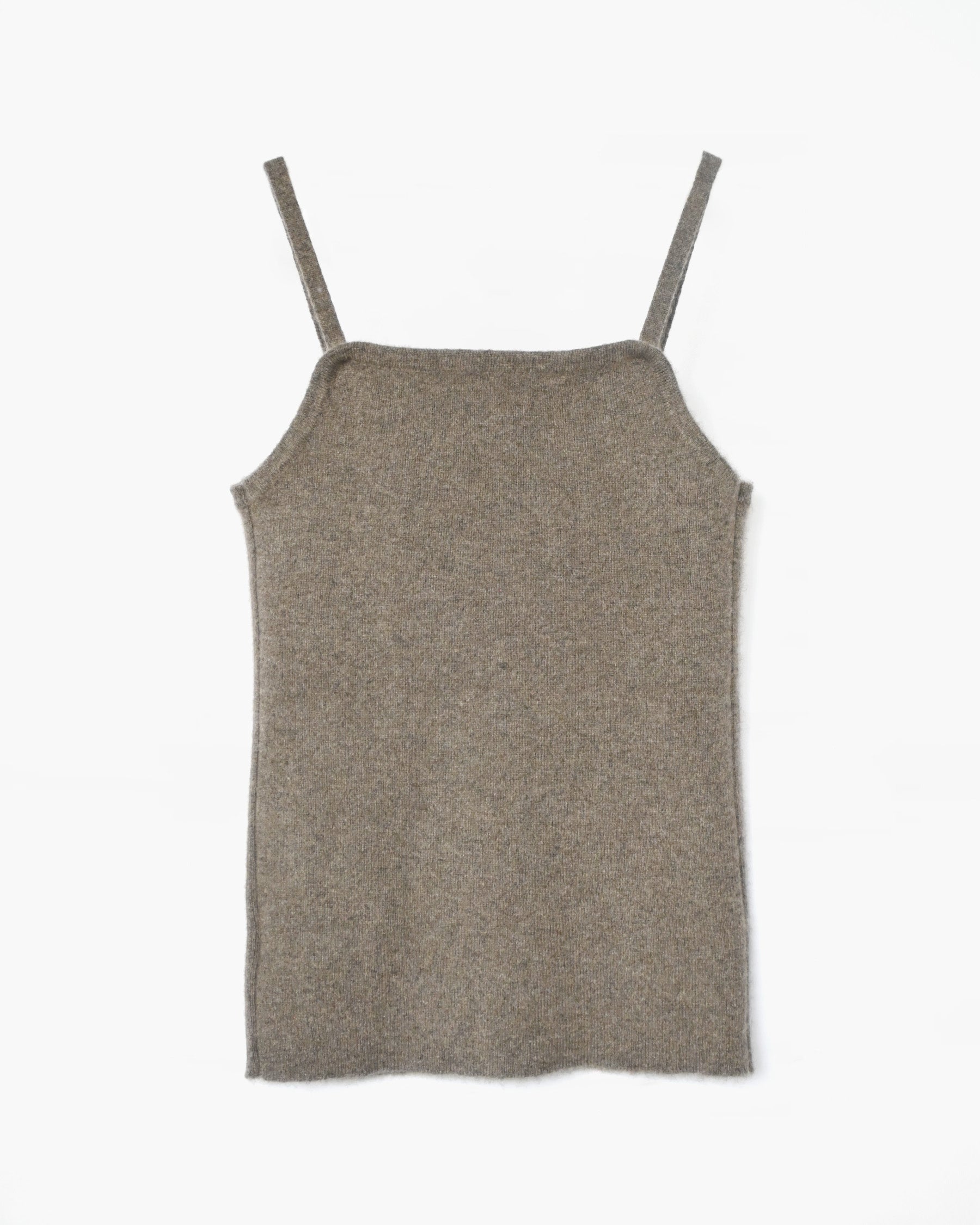 404 Cashmere Rib Tank - Camel