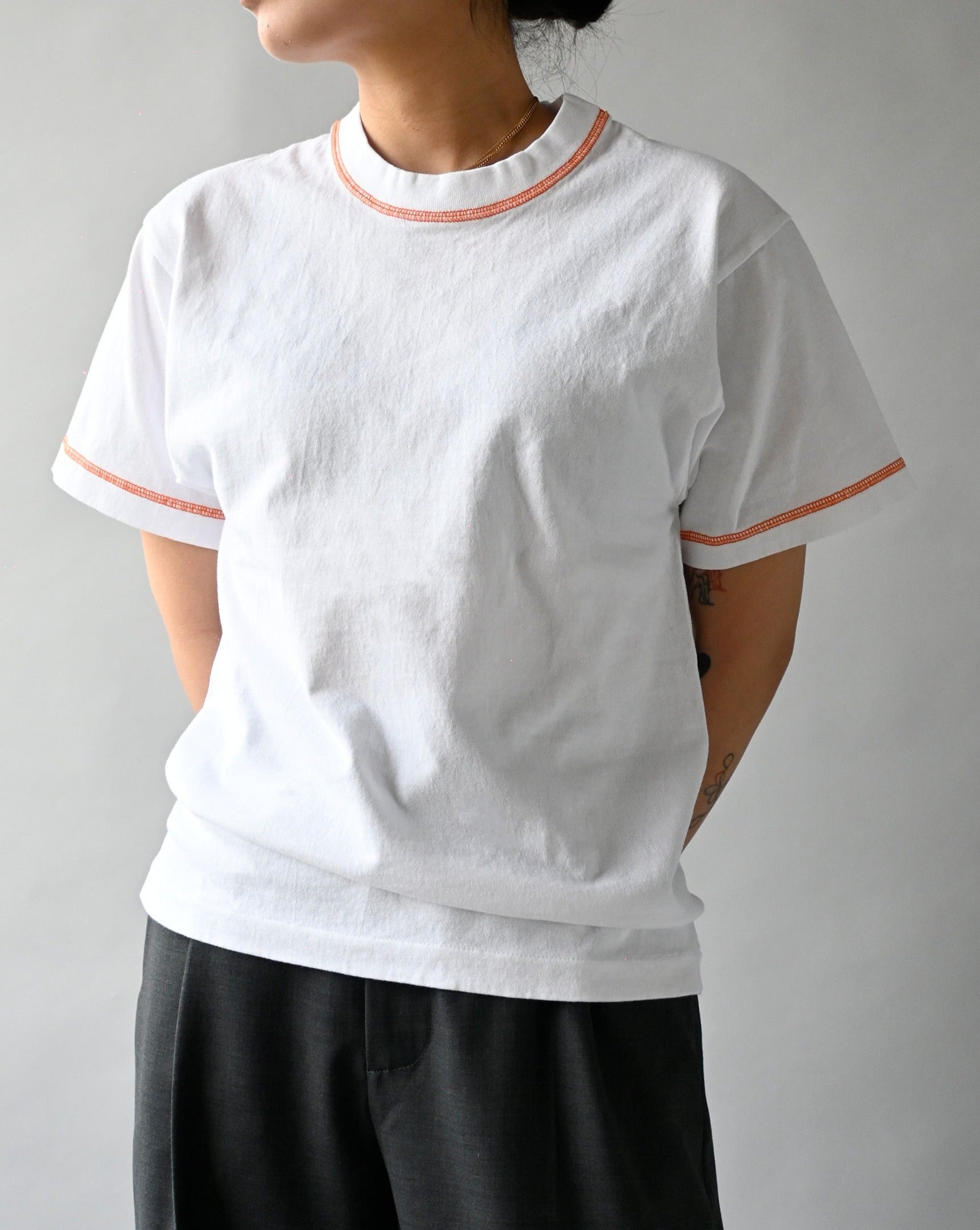 404 Orange Stitched S/S Tee