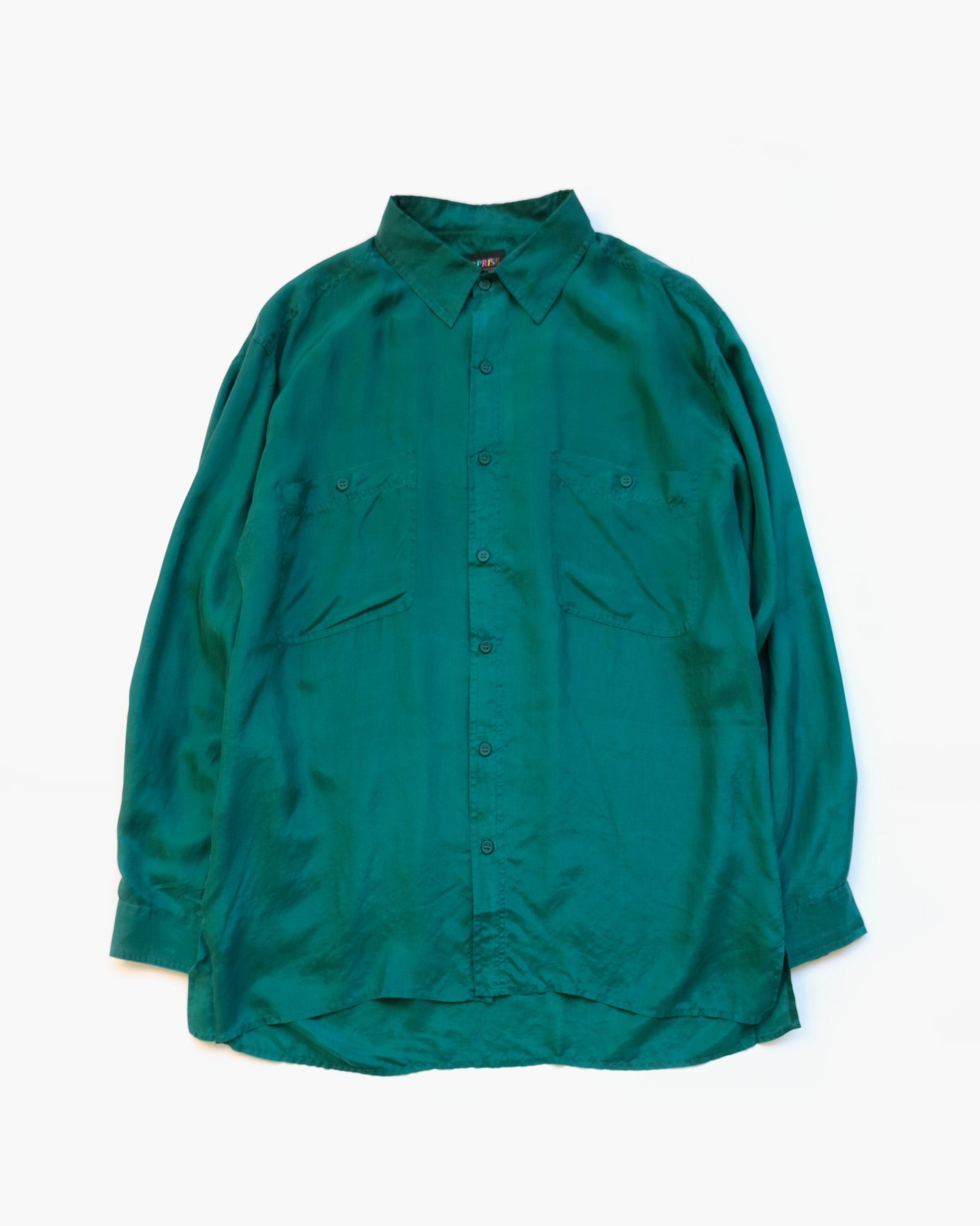 N.O.S 100% Silk Shirts - Green – studiolab404.com