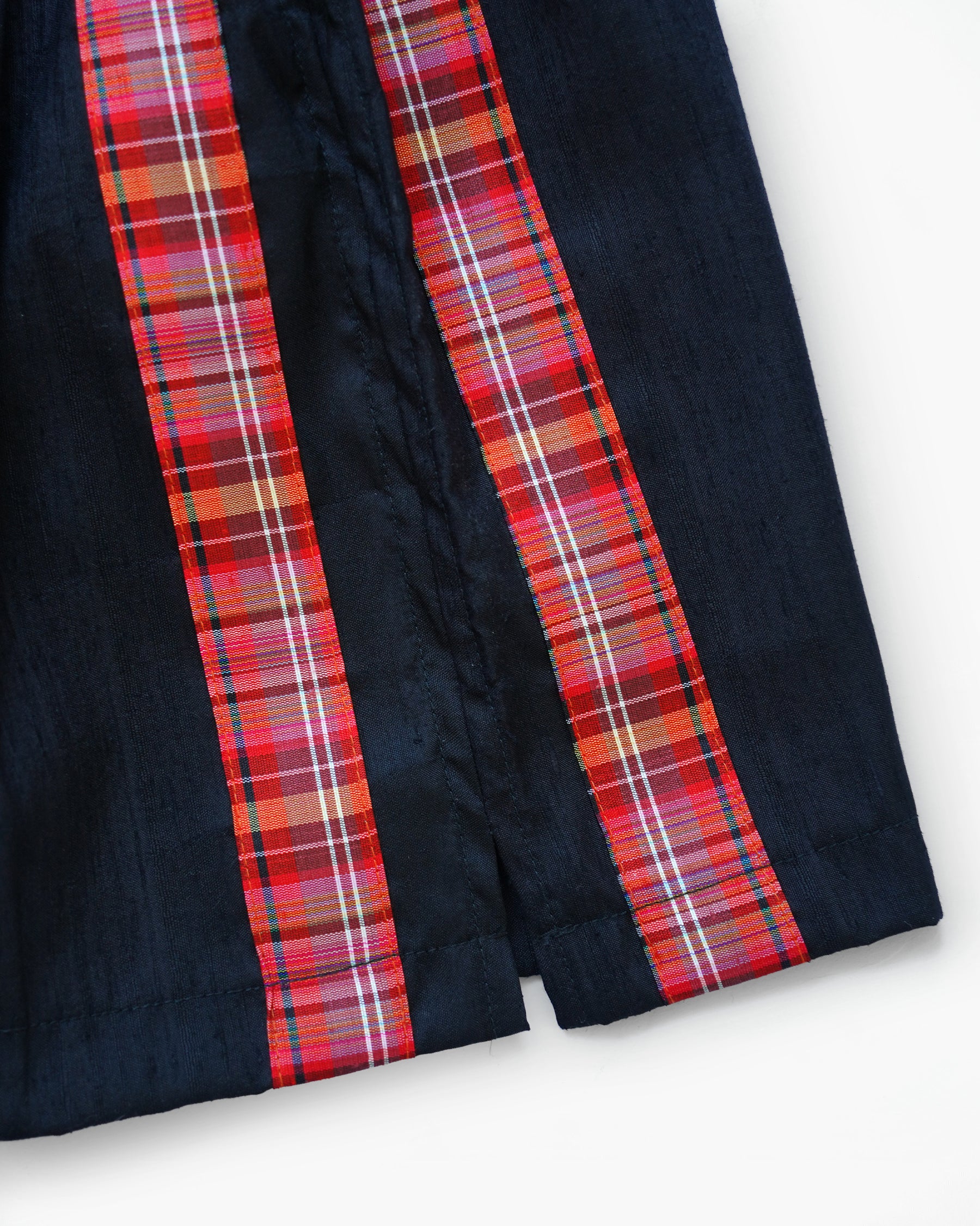 Handwoven Raw Thai Silk Unisex Contrast Shorts