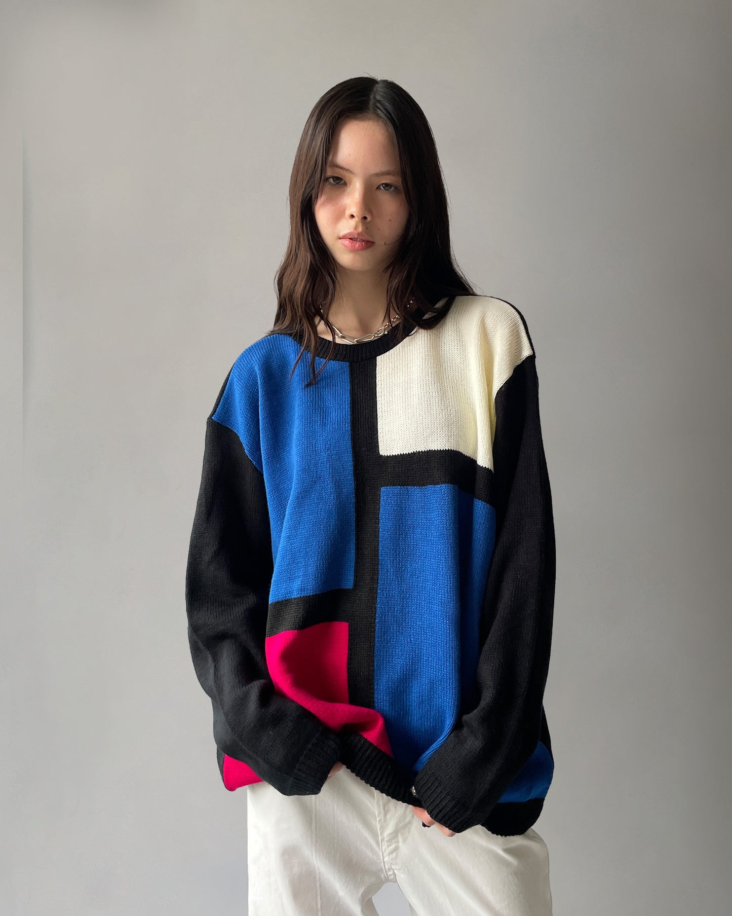 Acrylic Vivid Color Sweater
