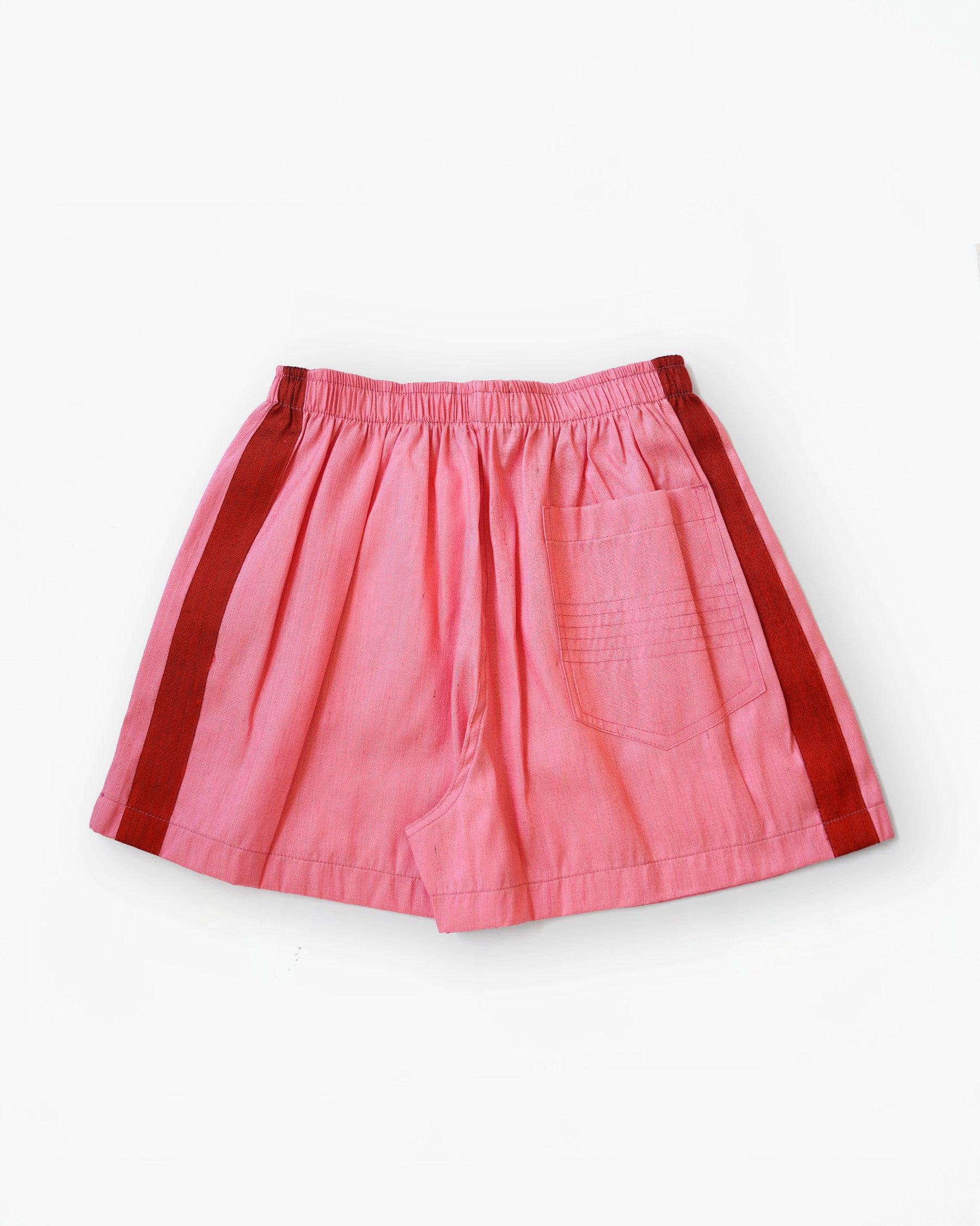 Handwoven Raw Thai Silk Unisex Contrast Shorts