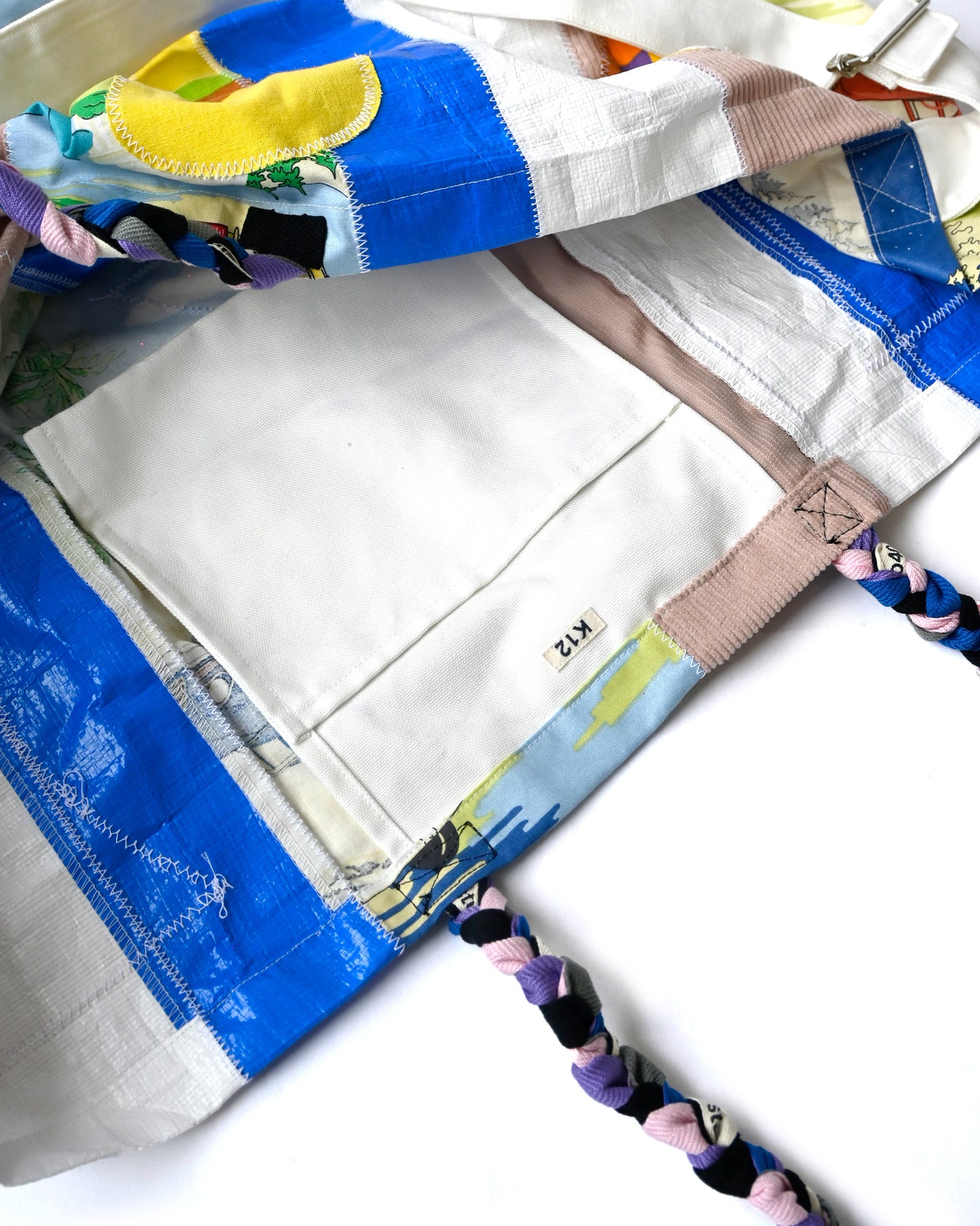 KHOKI x 404 - Patchwork Vinyl Bag with Vintage Fabric