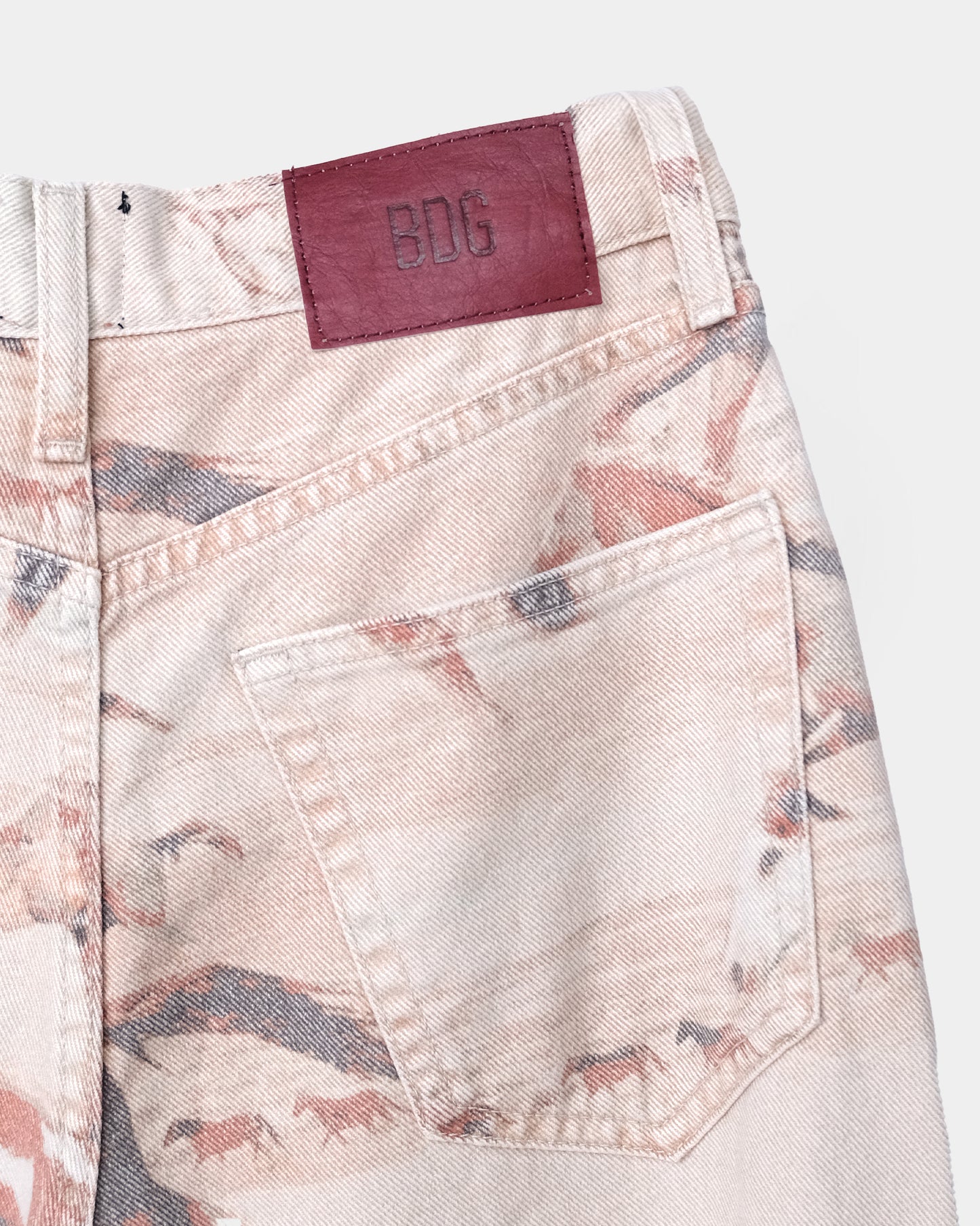 Printed High-Rise Pants