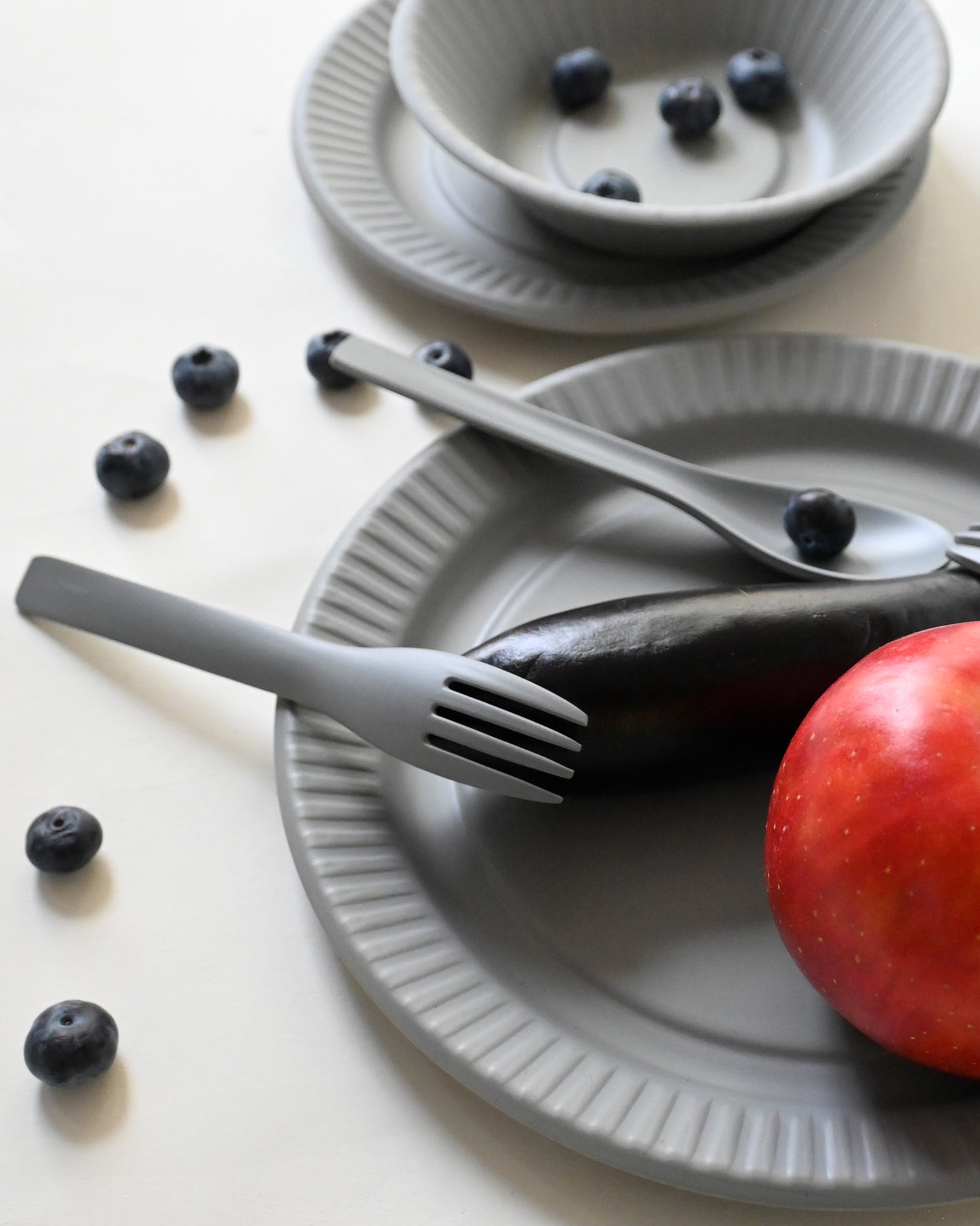 "b fiber" plate25/4pcs - Ash Gray