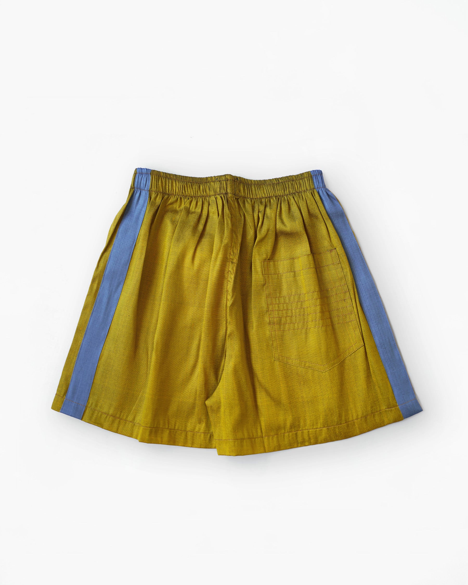 Handwoven Raw Thai Silk Unisex Contrast Shorts