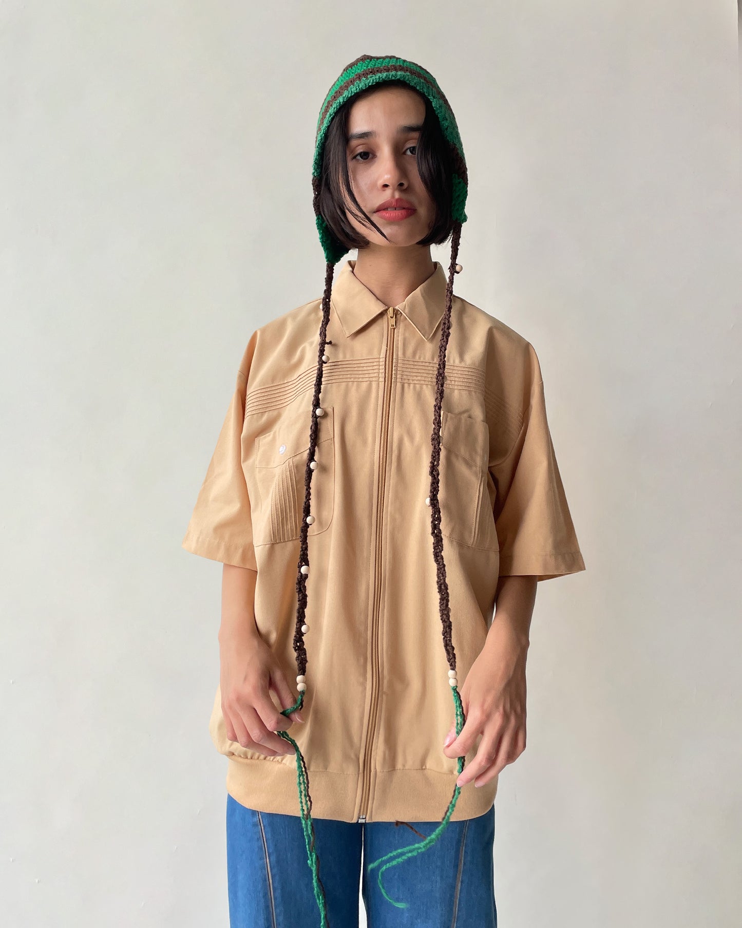 S/S Zip-Up Shirt Jacket